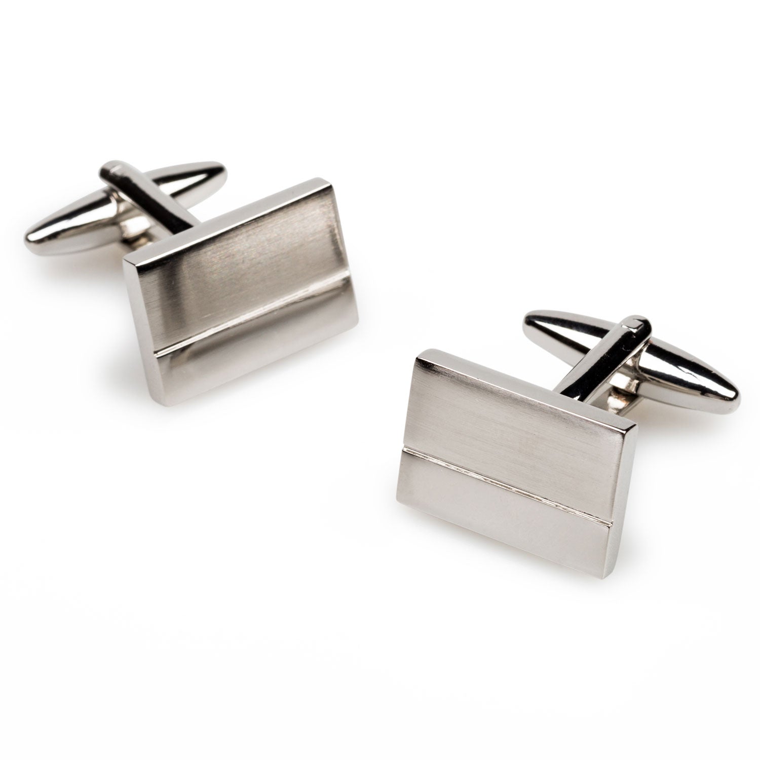 Franklin Roosevelt Silver Rectangle Cufflinks