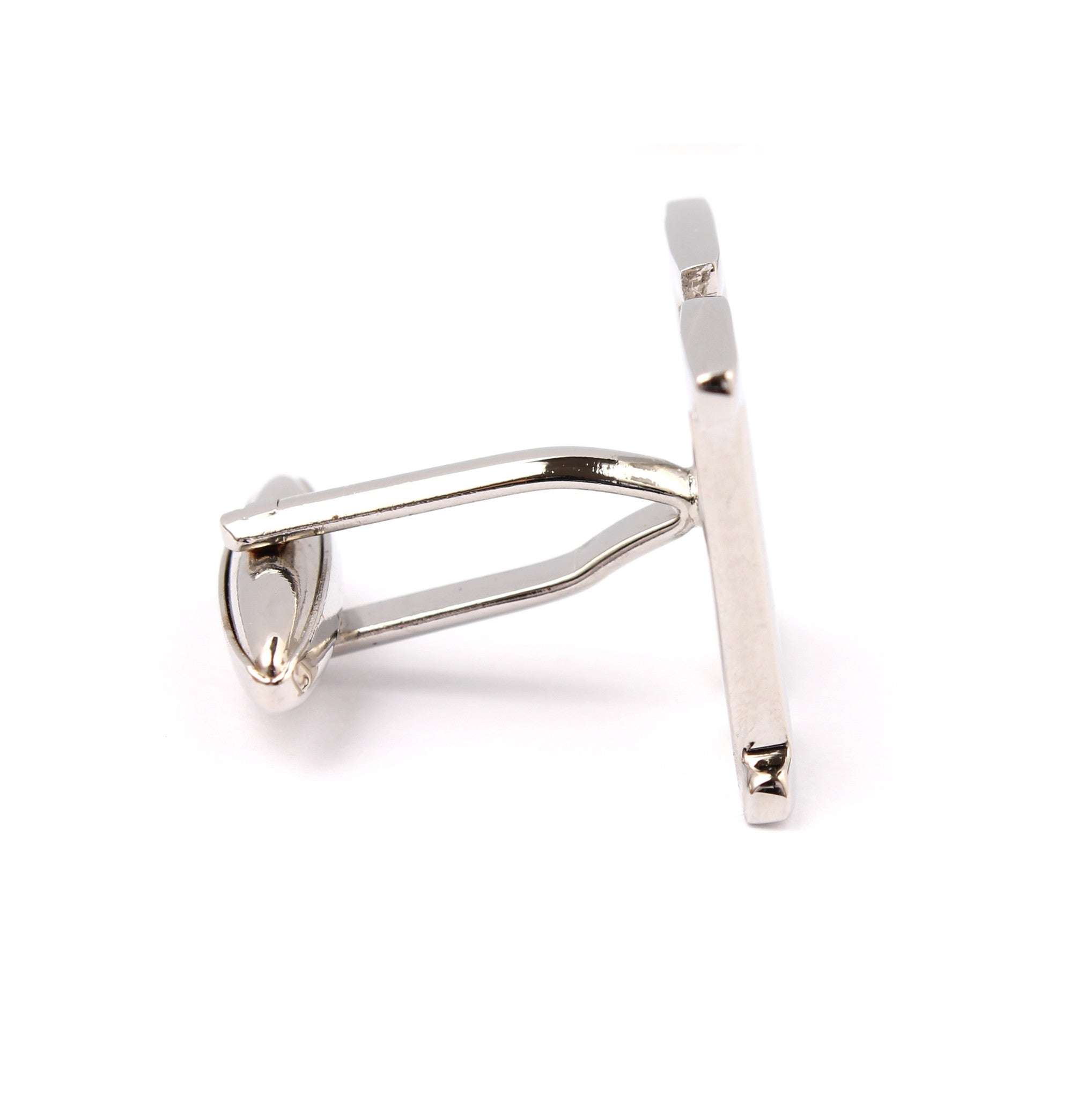 Letter H Silver Cufflinks