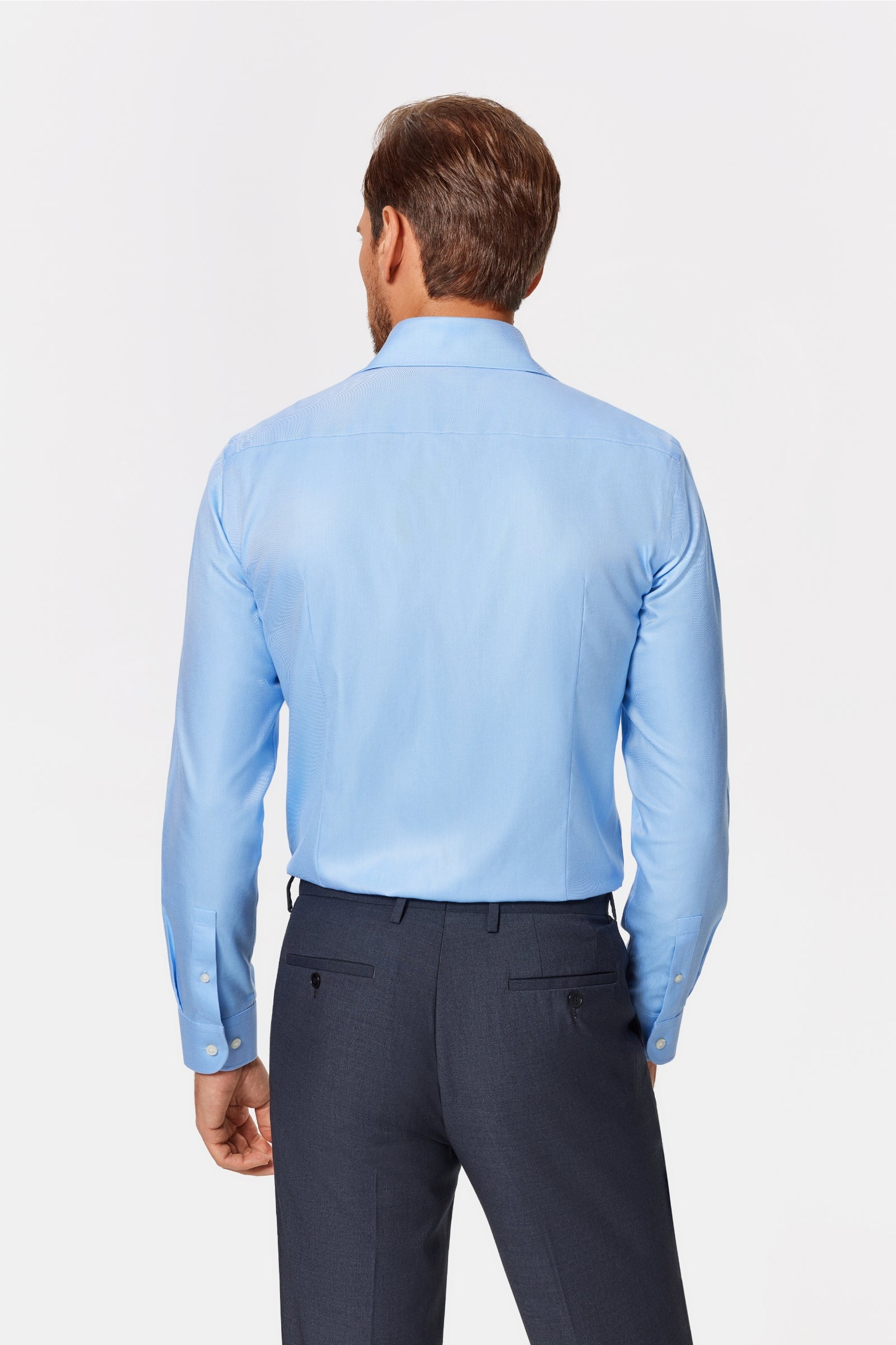 Mannheim Blue Stripe Lucious Non-Iron Shirt