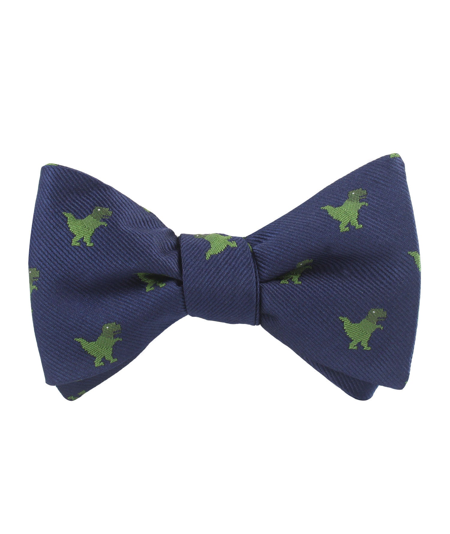 T-Rex Pixel Dinosaur Self Bow Tie