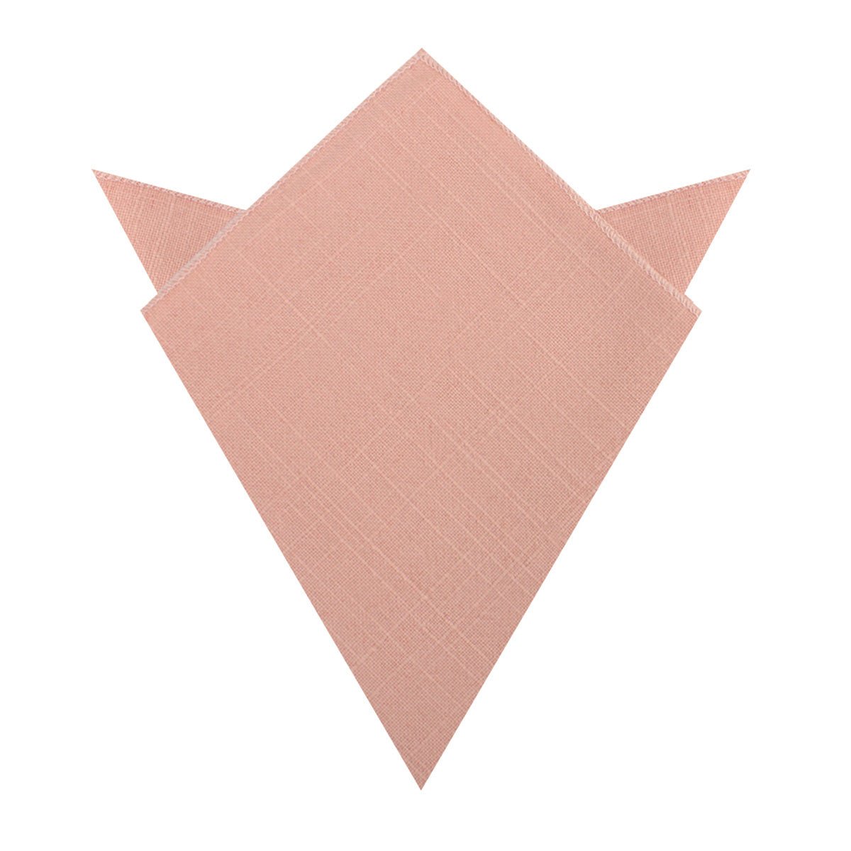 Paris Blush Pink Textured Vintage Linen Pocket Square