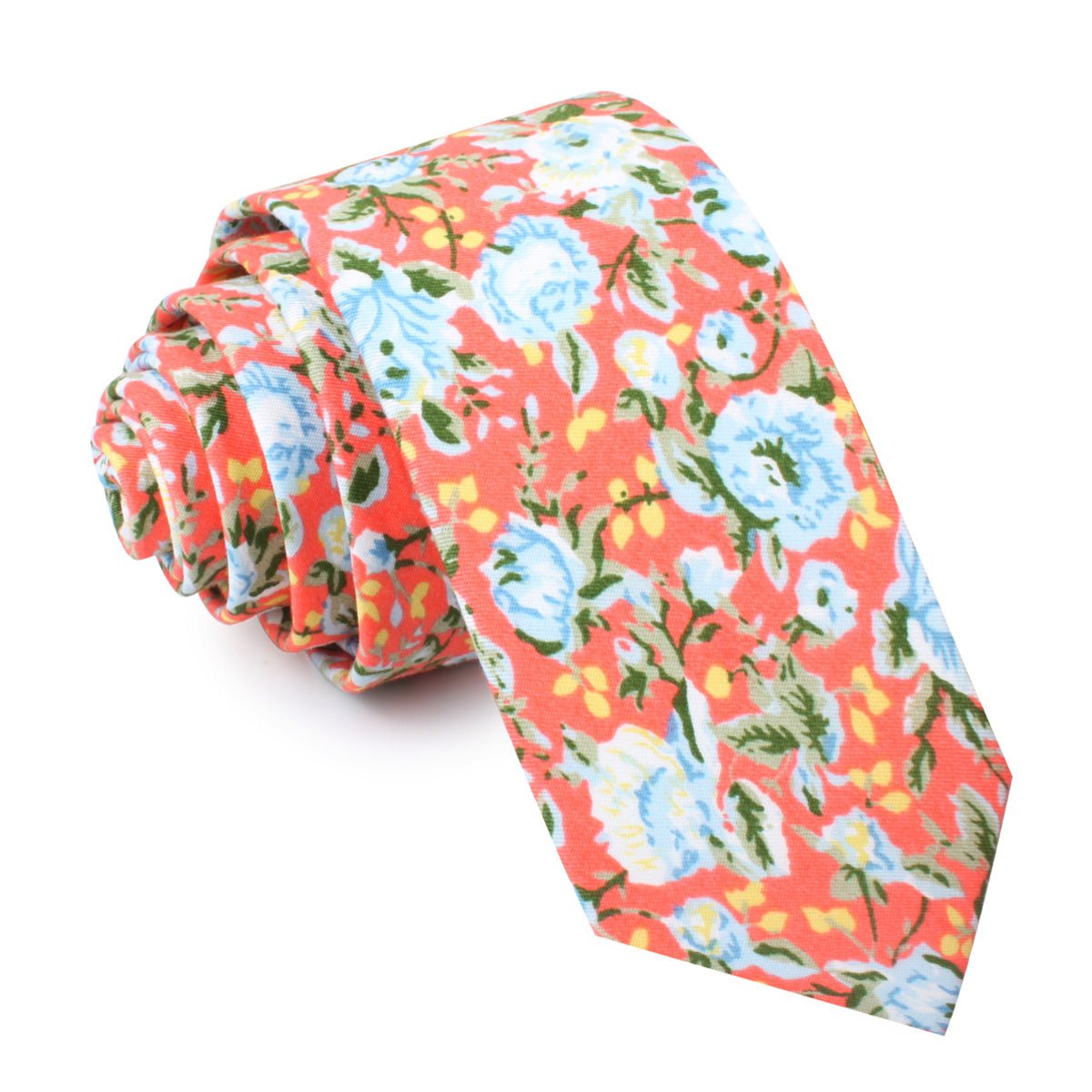 Cayman Island Floral Skinny Tie