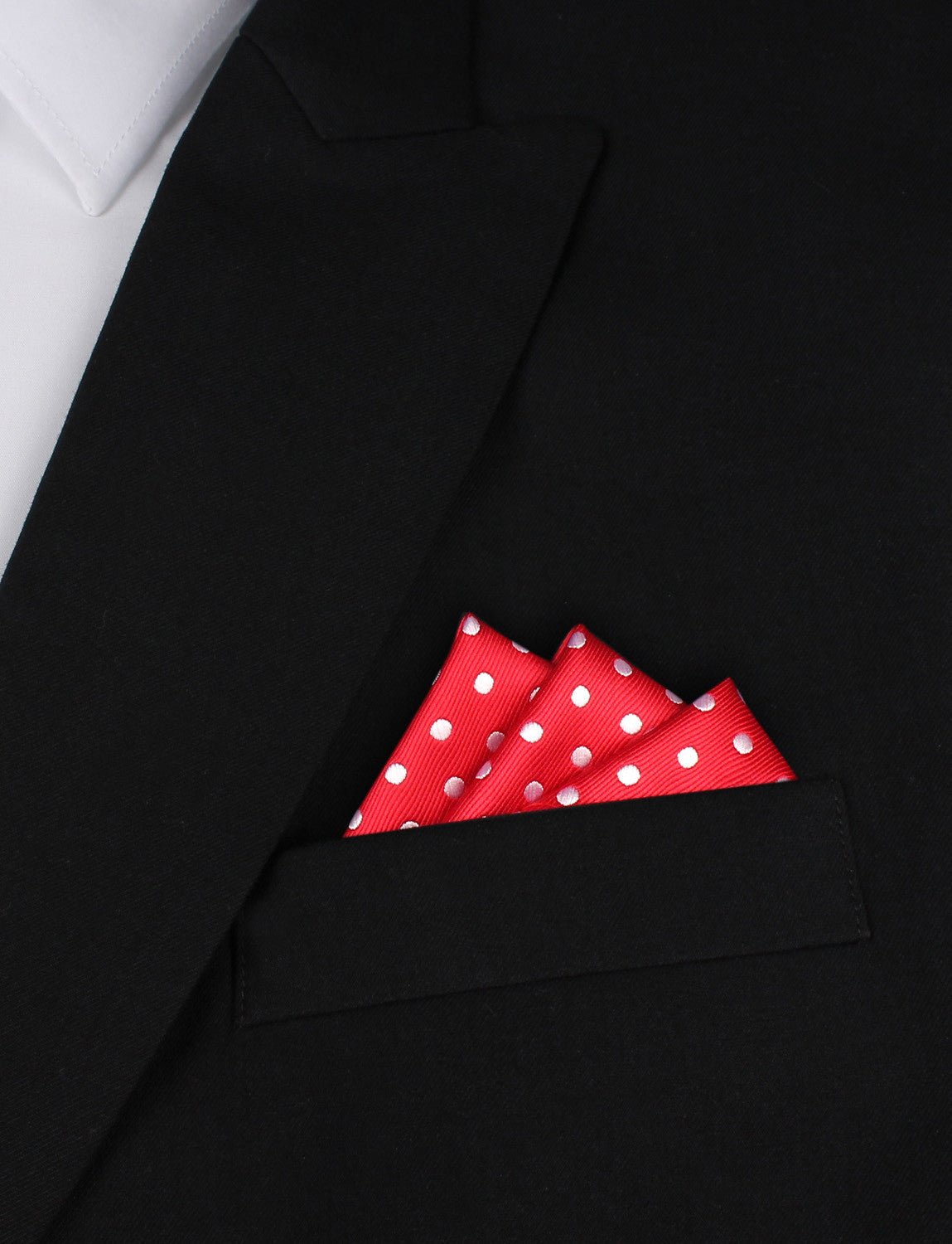 Royal Red Polka Dots Pocket Square