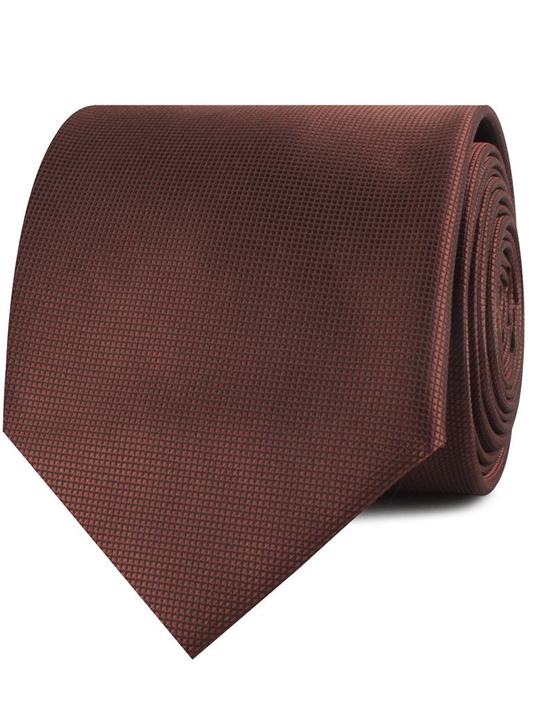 Vernazza Dark Brown Diamond Necktie