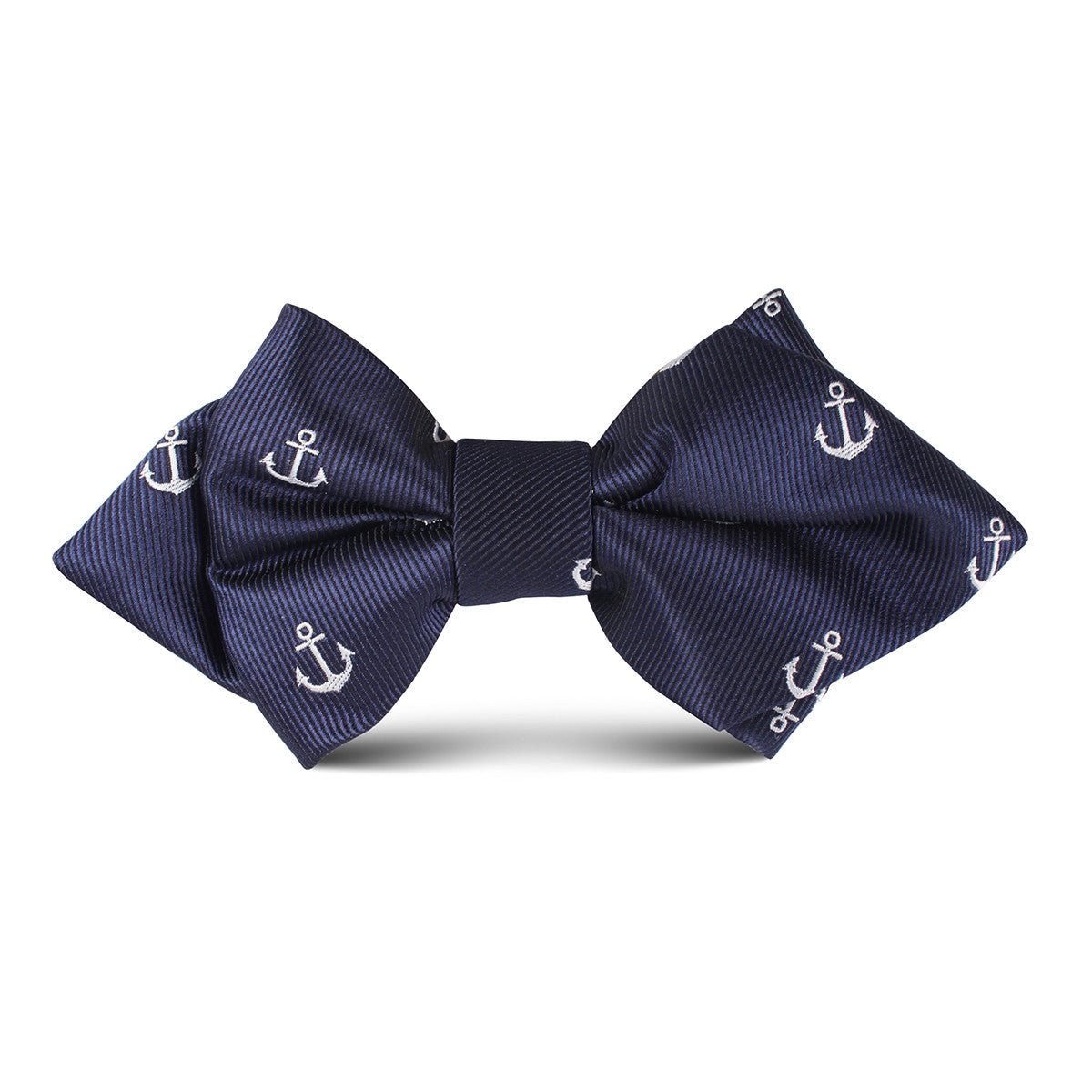 The OTAA Navy Blue Anchor Kids Diamond Bow Tie