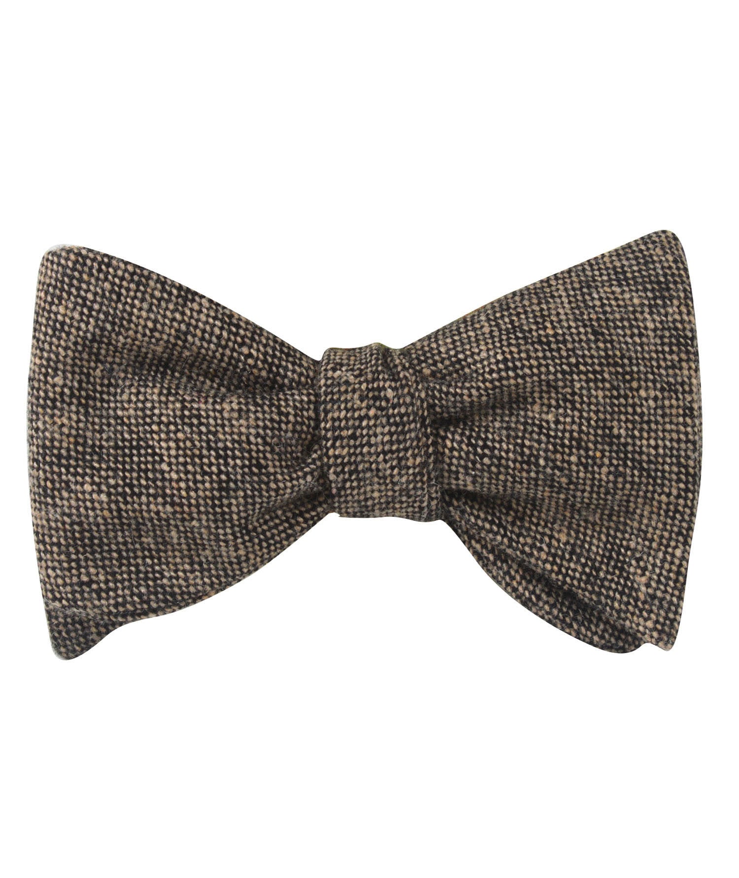 Raw Cocoa Sharkskin Self Bow Tie