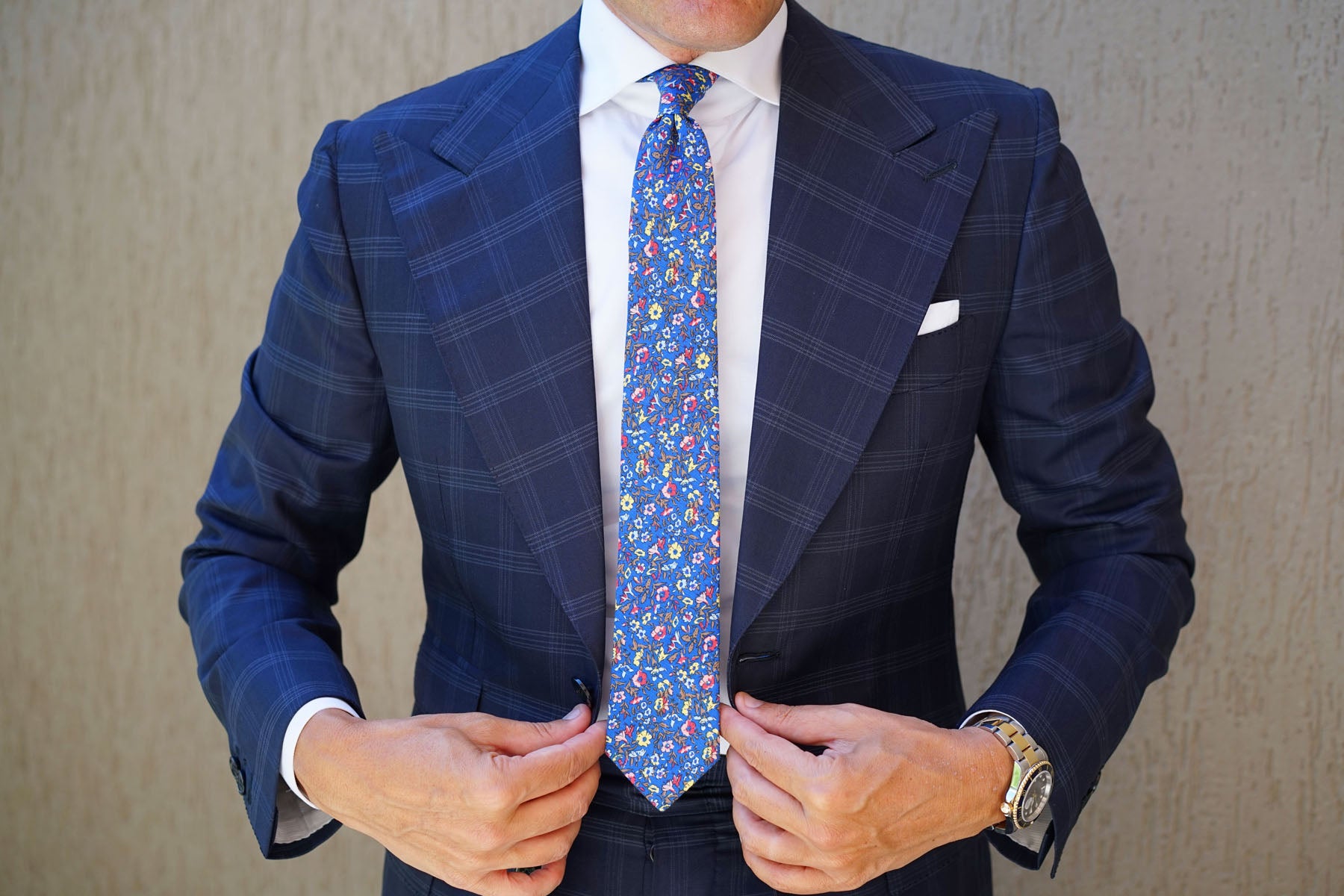 Jardin Majorelle Floral Skinny Tie