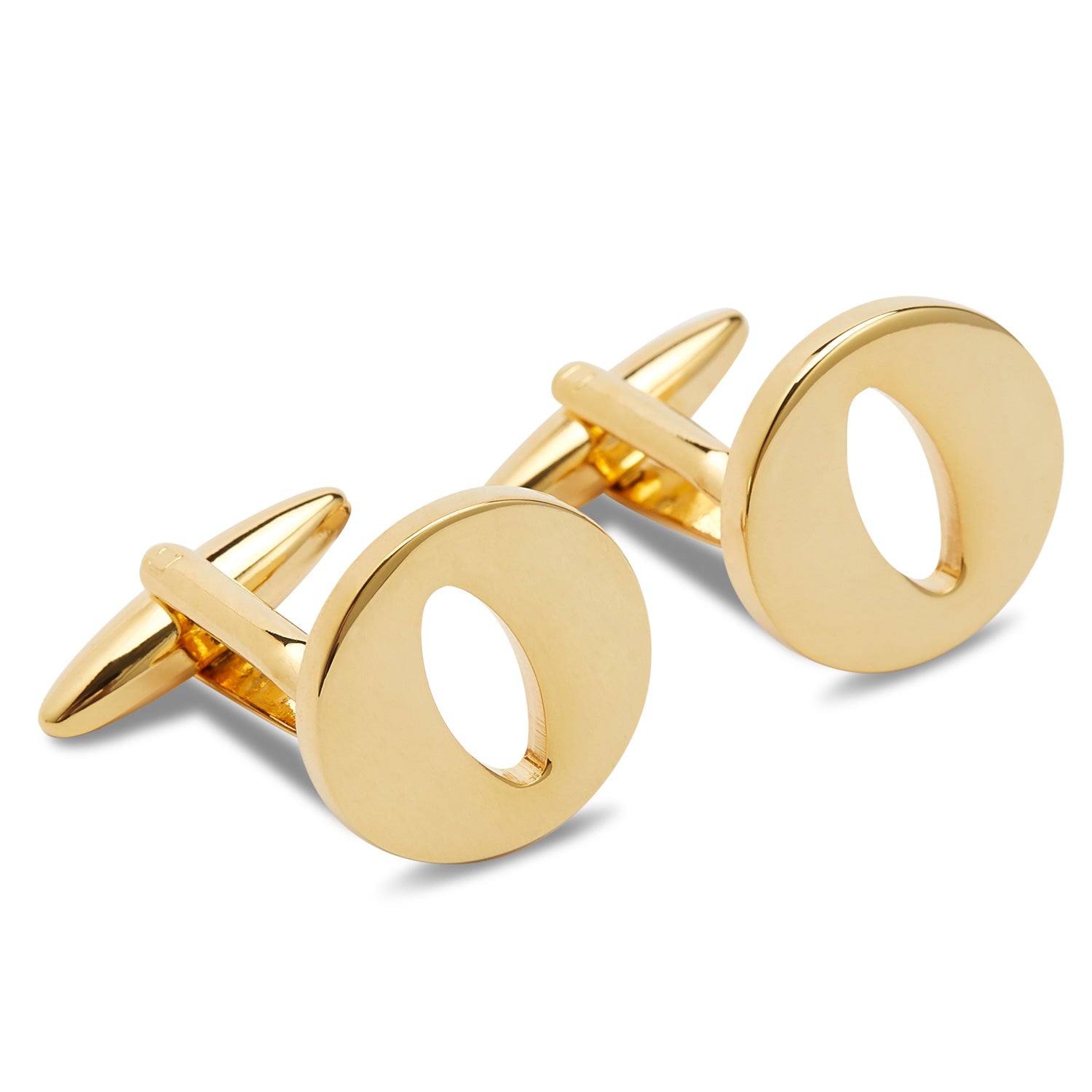 Letter O Gold Cufflinks