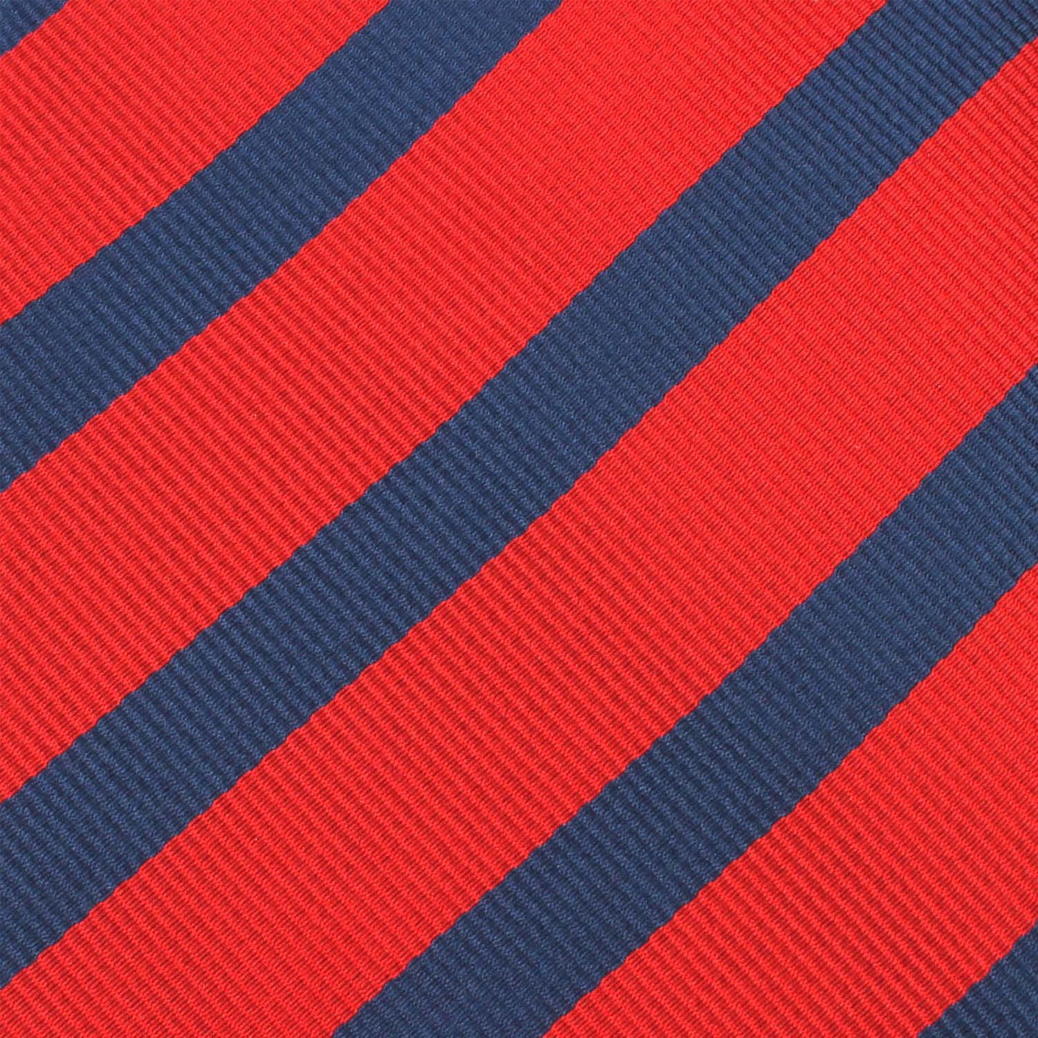 Red and Navy Blue Striped Self Tie Diamond Tip Bow Tie