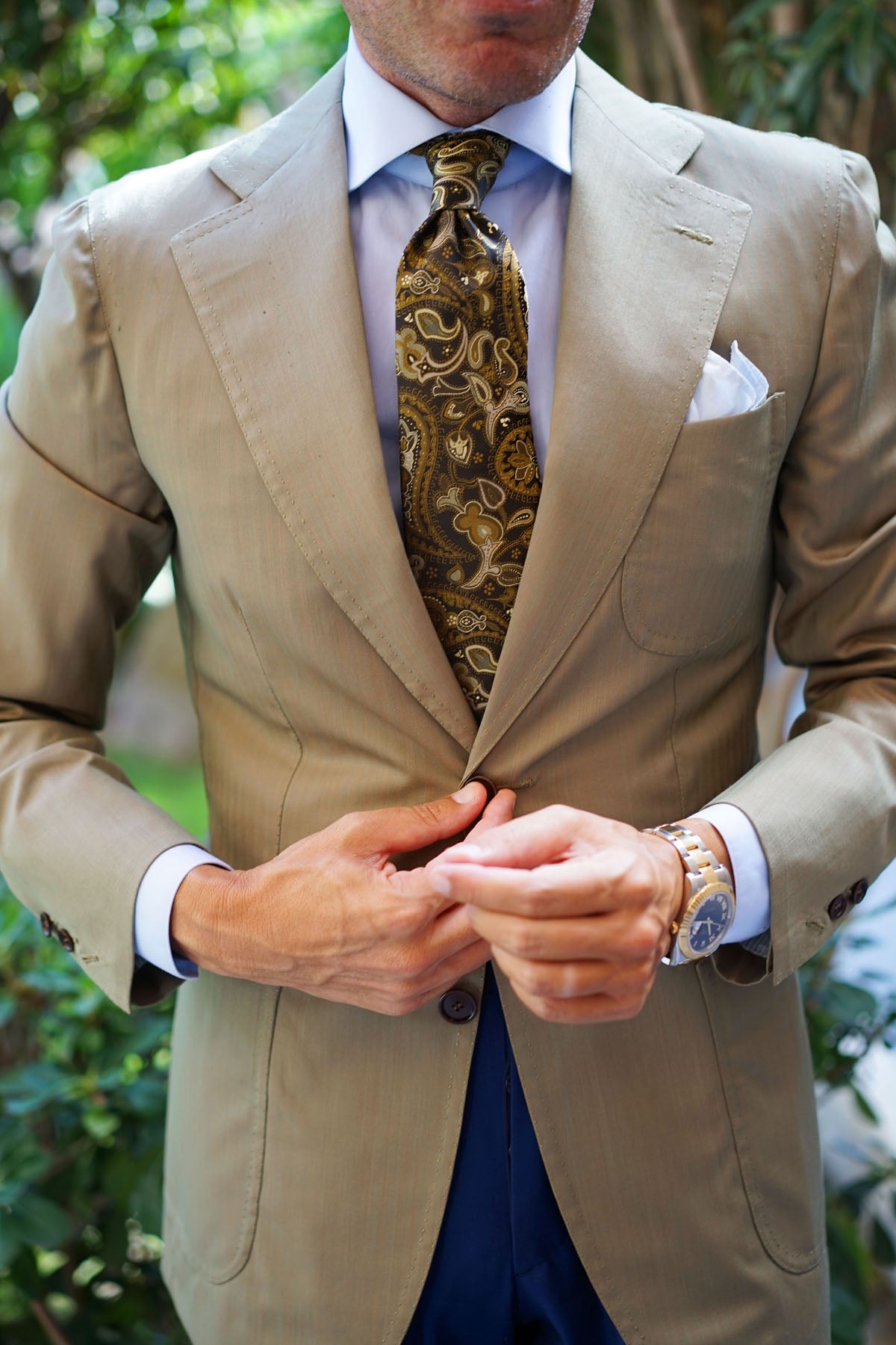 Persian Paisley Brown Tie