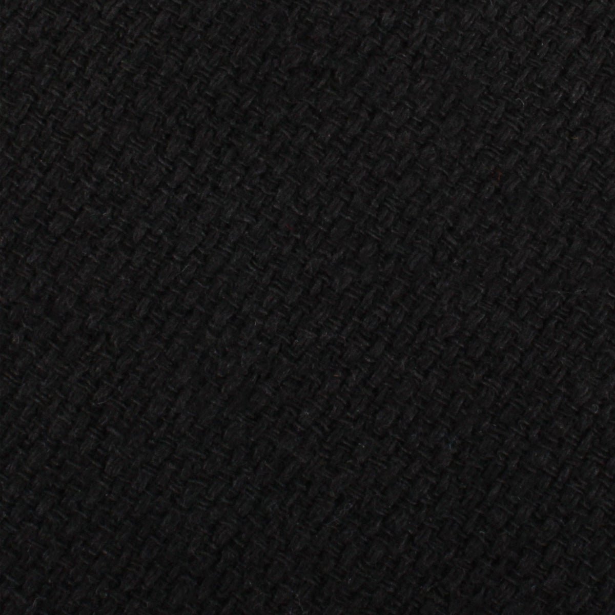 St Lucia Black Linen Pocket Square