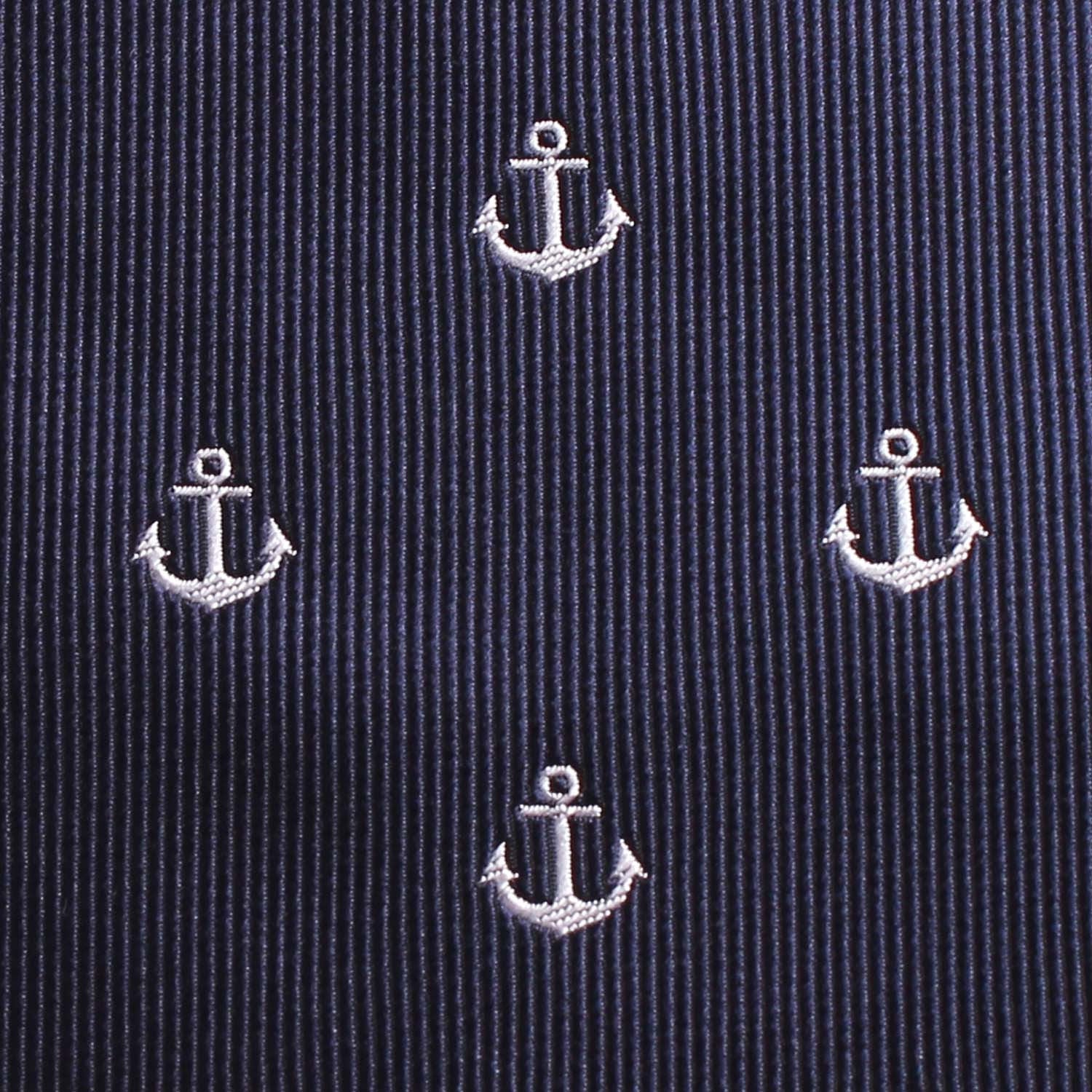 The OTAA Navy Blue Anchor Self Tie Diamond Tip Bow Tie