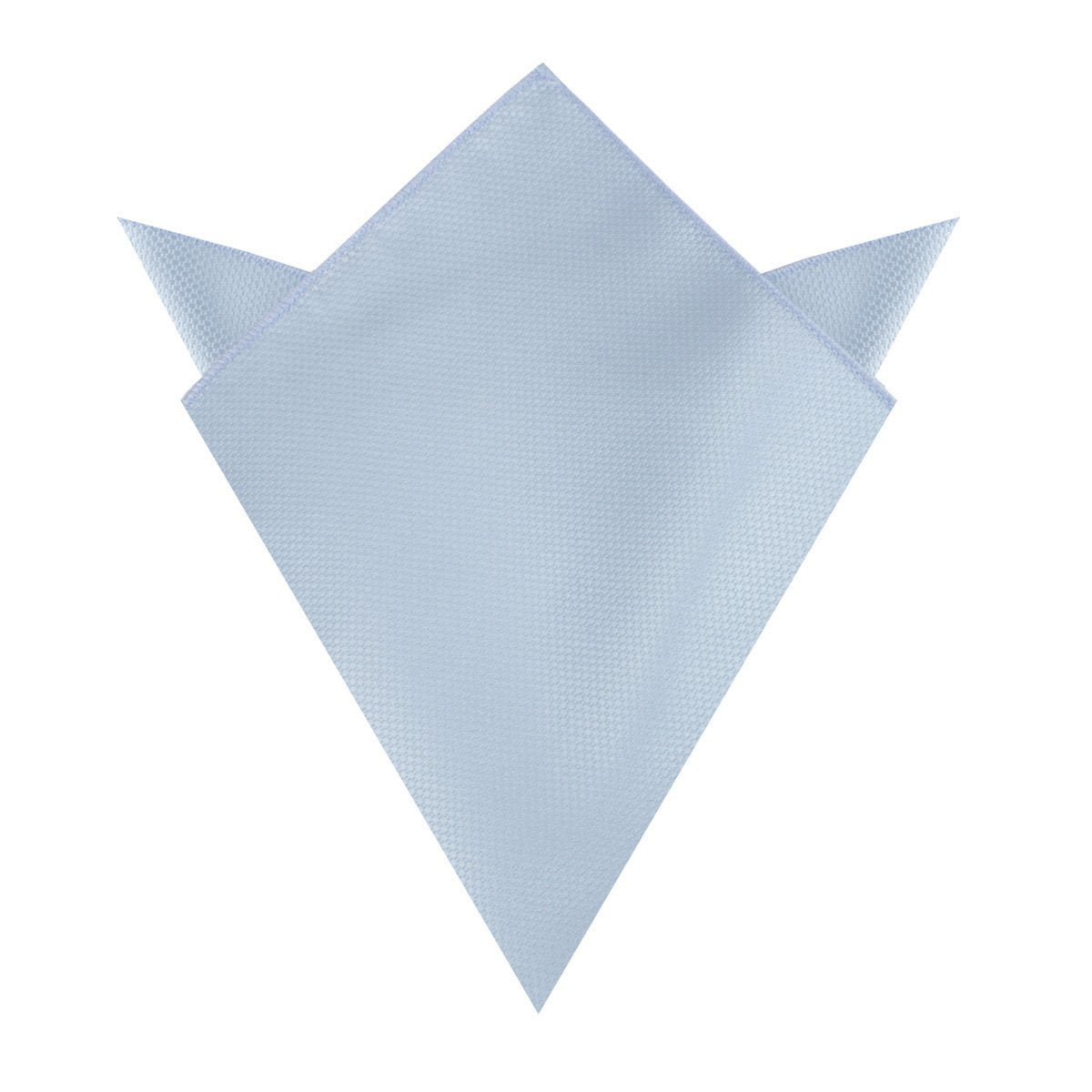 Light Blue Mist Basket Weave Pocket Square