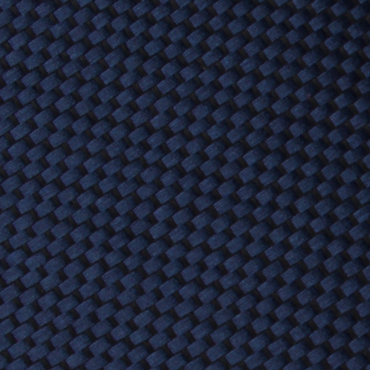 Midnight Blue Oxford Weave Pocket Square