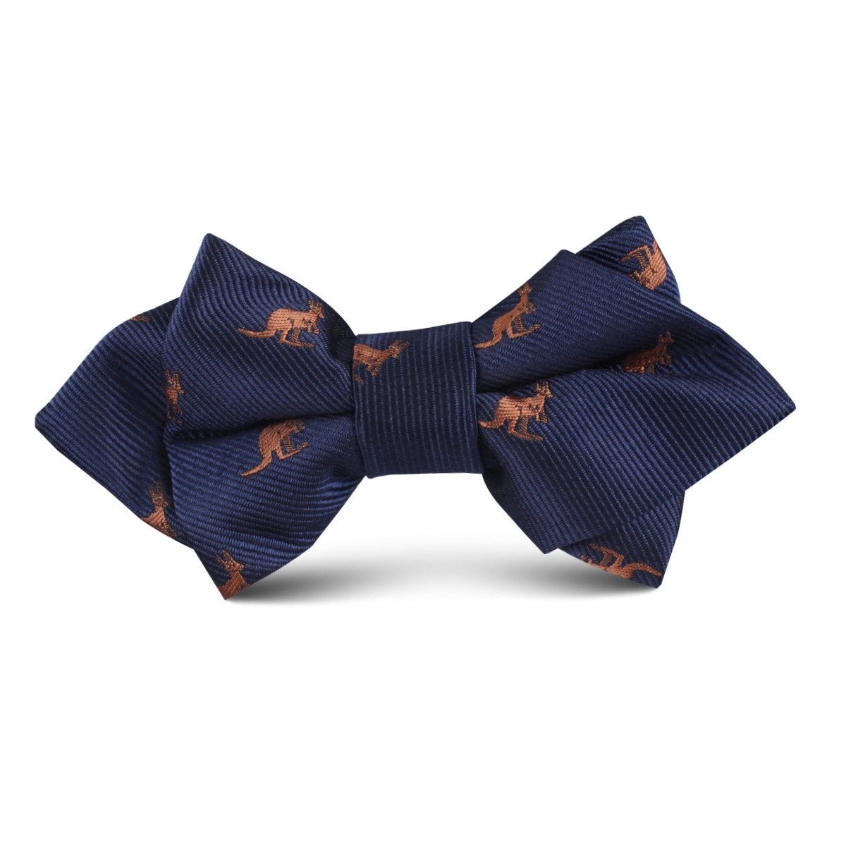 Brown Kangaroo Kids Diamond Bow Tie