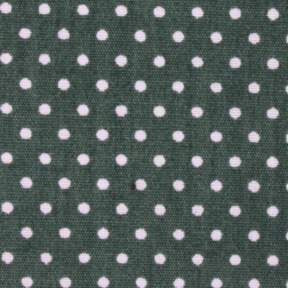 Olive Green Polka Dot Cotton Skinny Tie