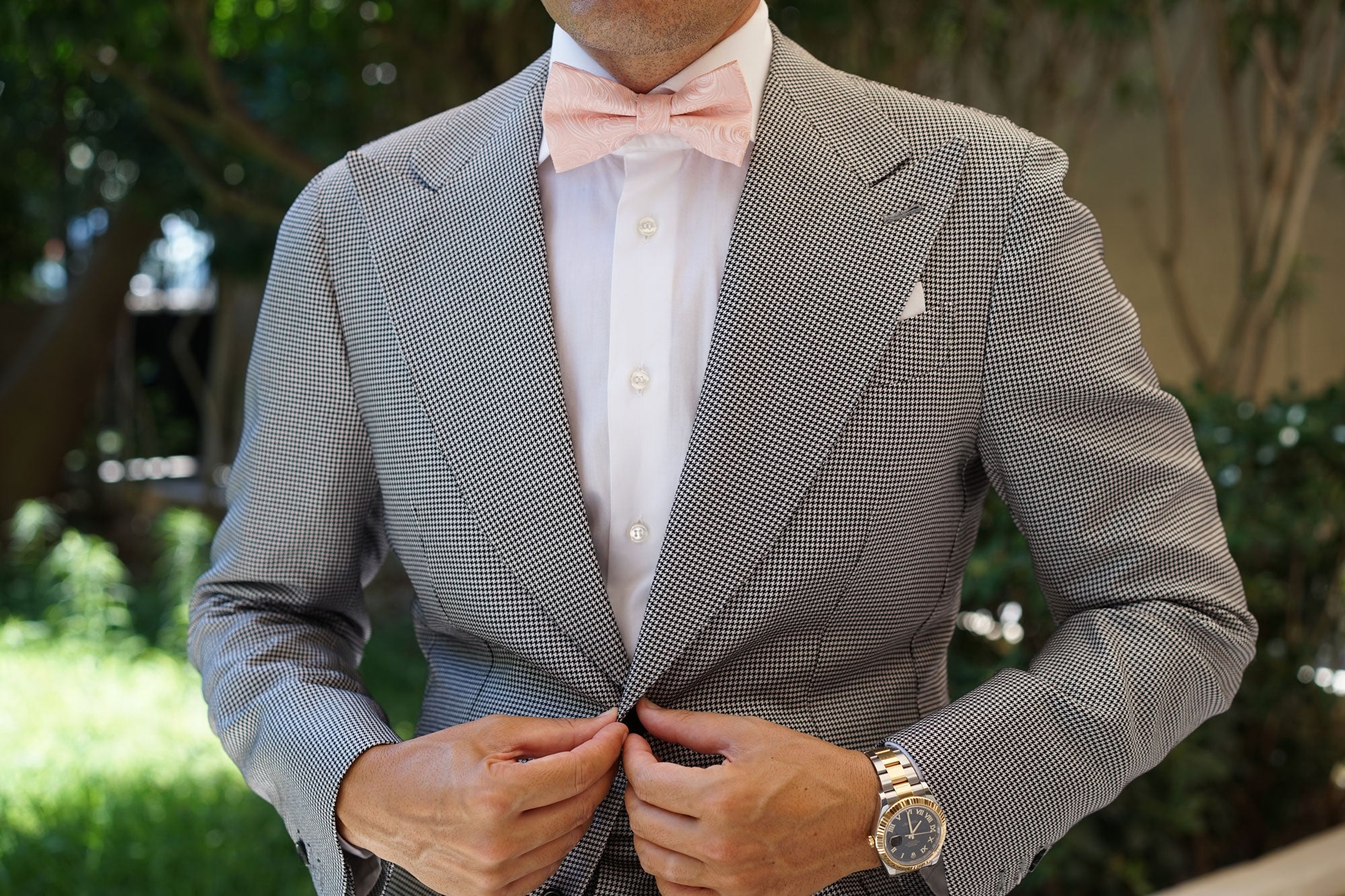 Blush Pink Khamsin Bow Tie