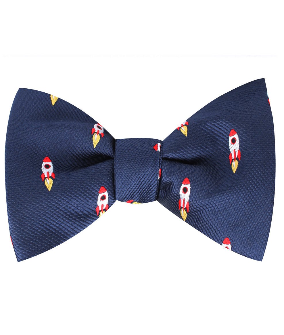 Apollo Space Rocket Self Bow Tie