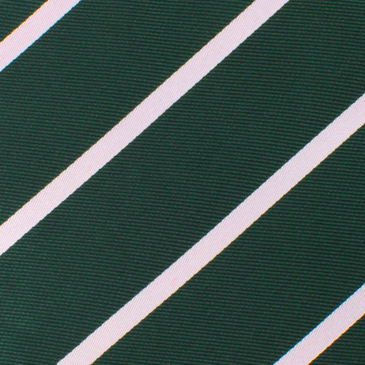 Forest Green Striped Skinny Tie