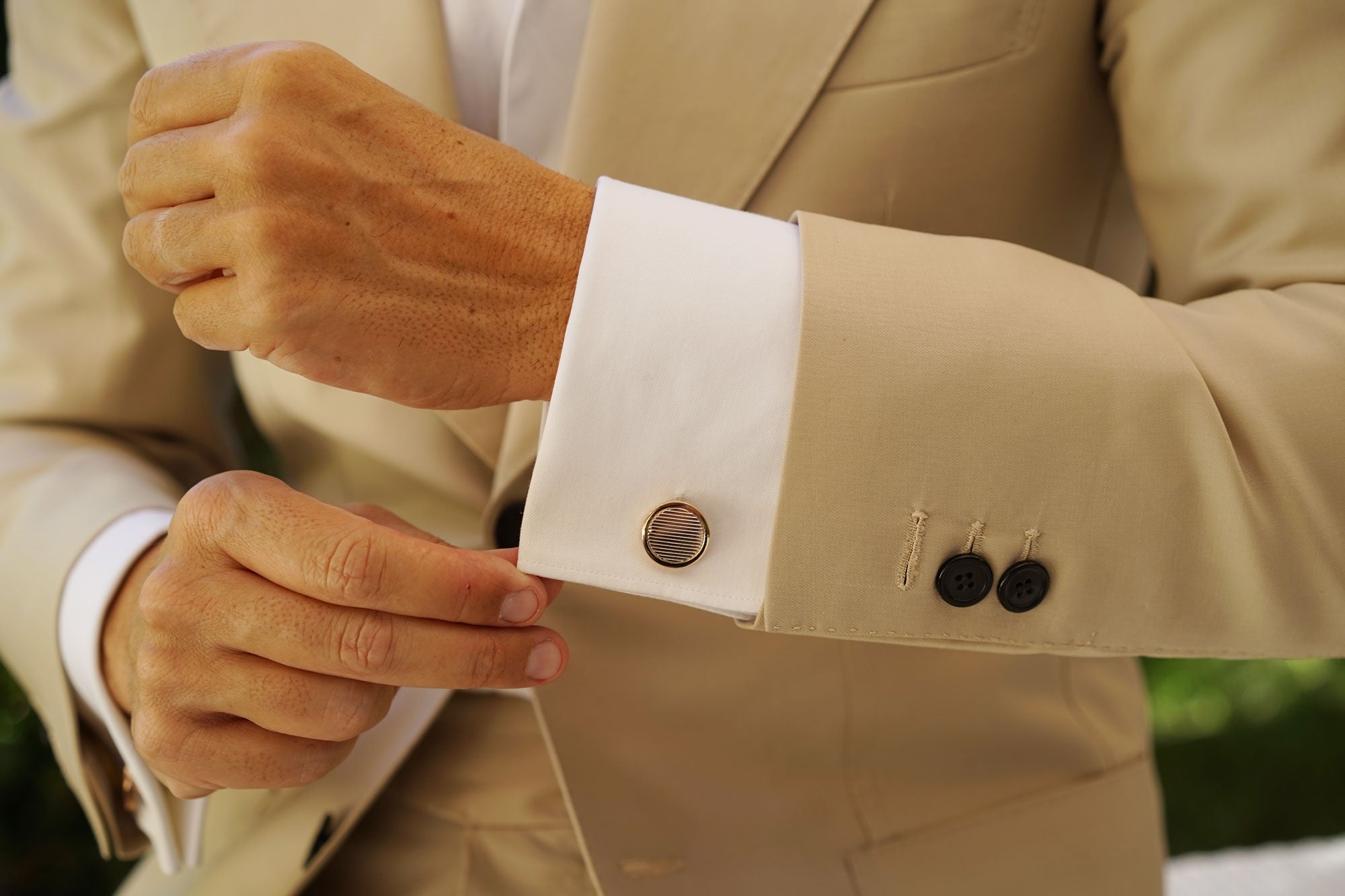 Chairman Rose Gold Cufflinks