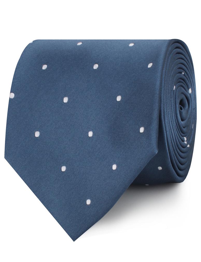 Prussian Polka Dots Necktie