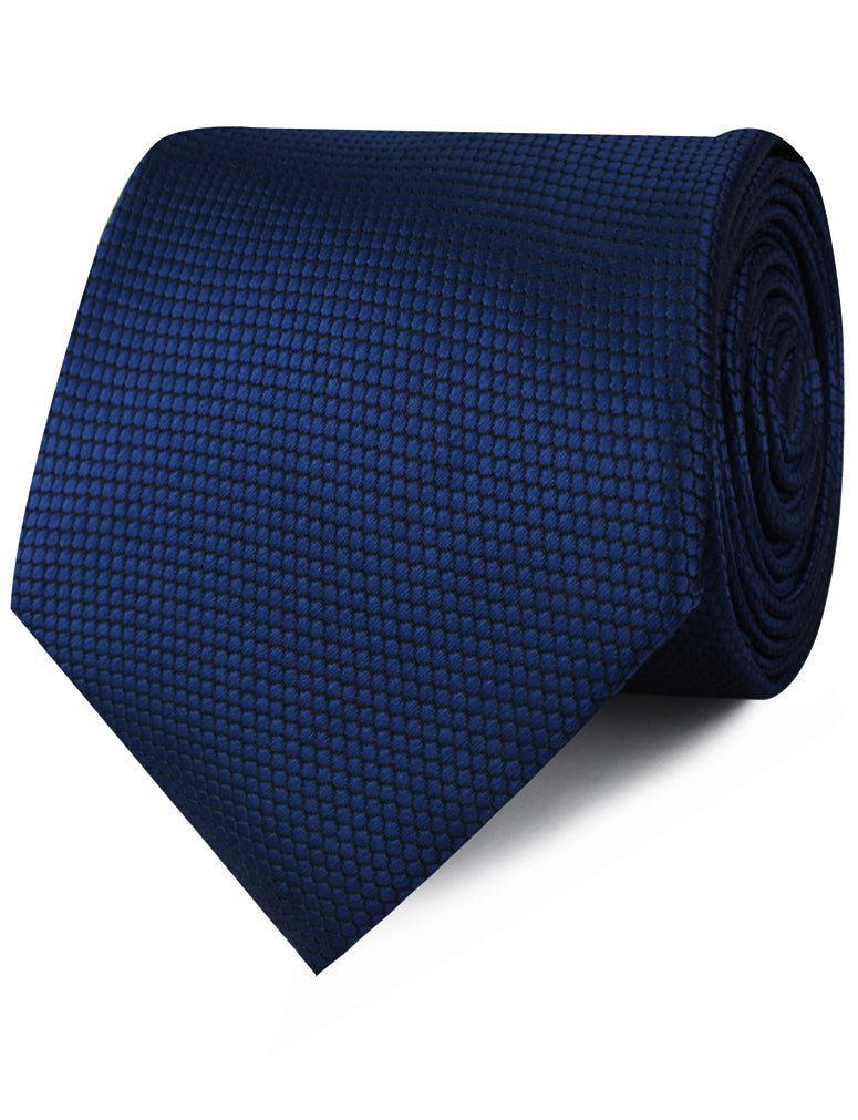 Indigo Navy Honeycomb Necktie