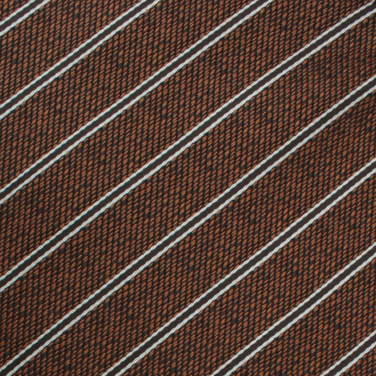 Manhattan Brown Bronze Striped Skinny Tie