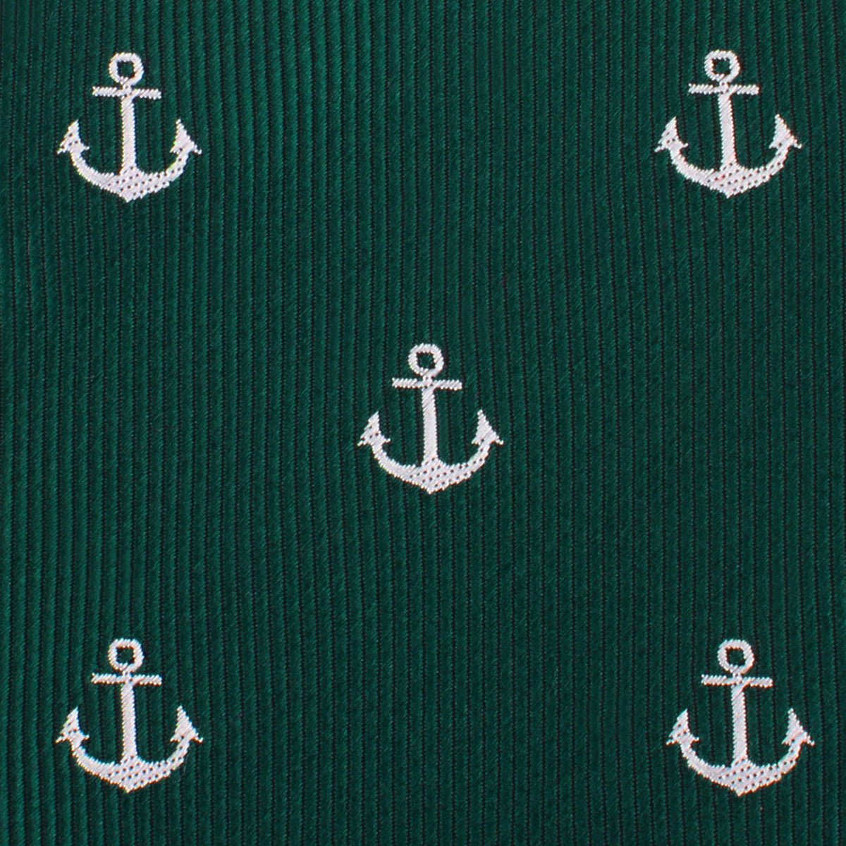 Dark Green Anchor Kids Bow Tie