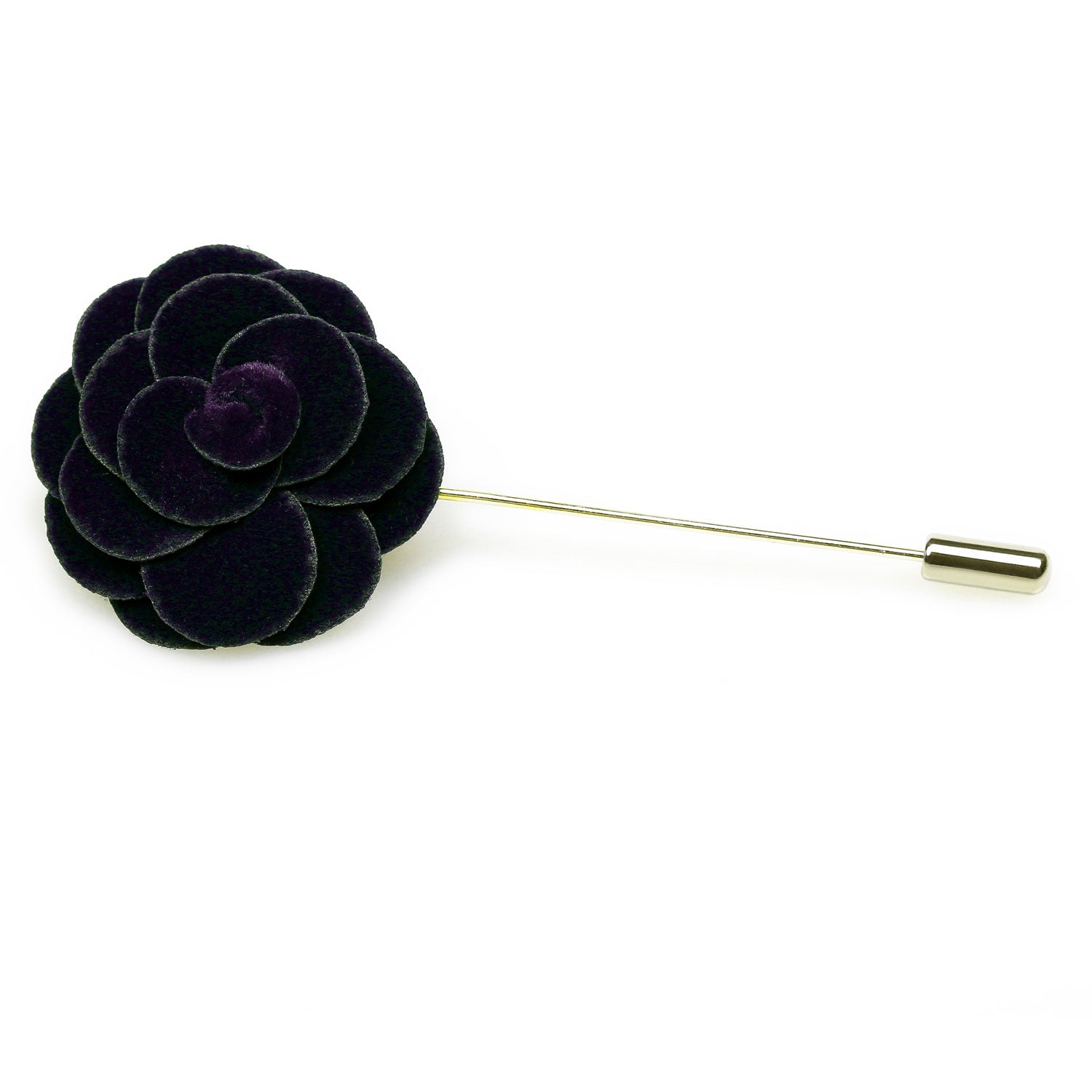 Navy Blue Mini Velvet Lapel Pin