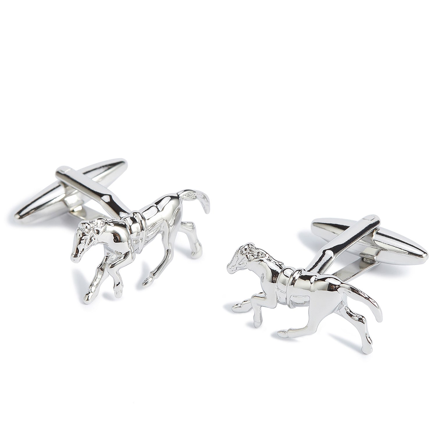 Silver Stallion Horse Cufflinks