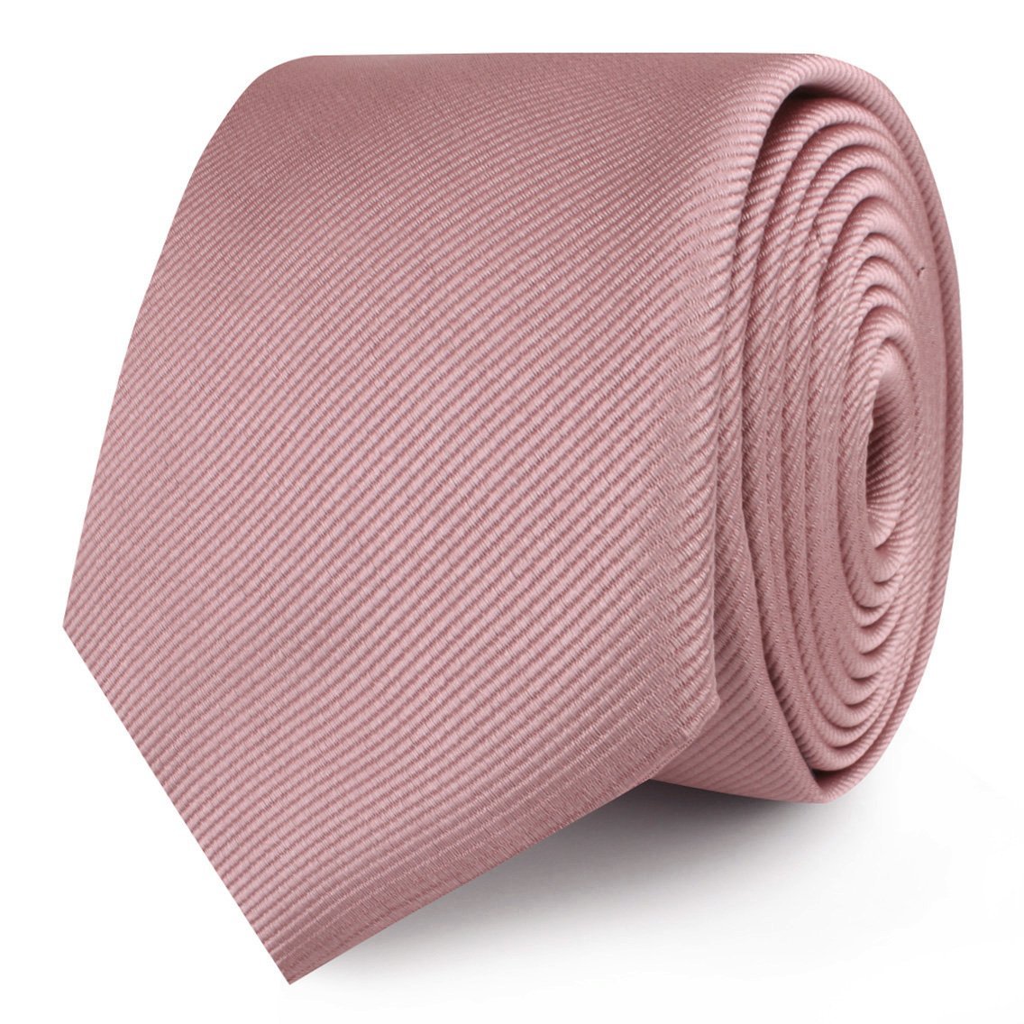 Dusty Rose Twill Skinny Tie