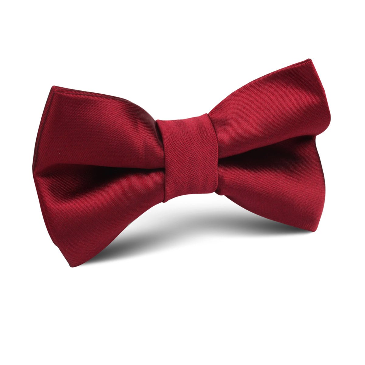 Burgundy Satin Kids Bow Tie