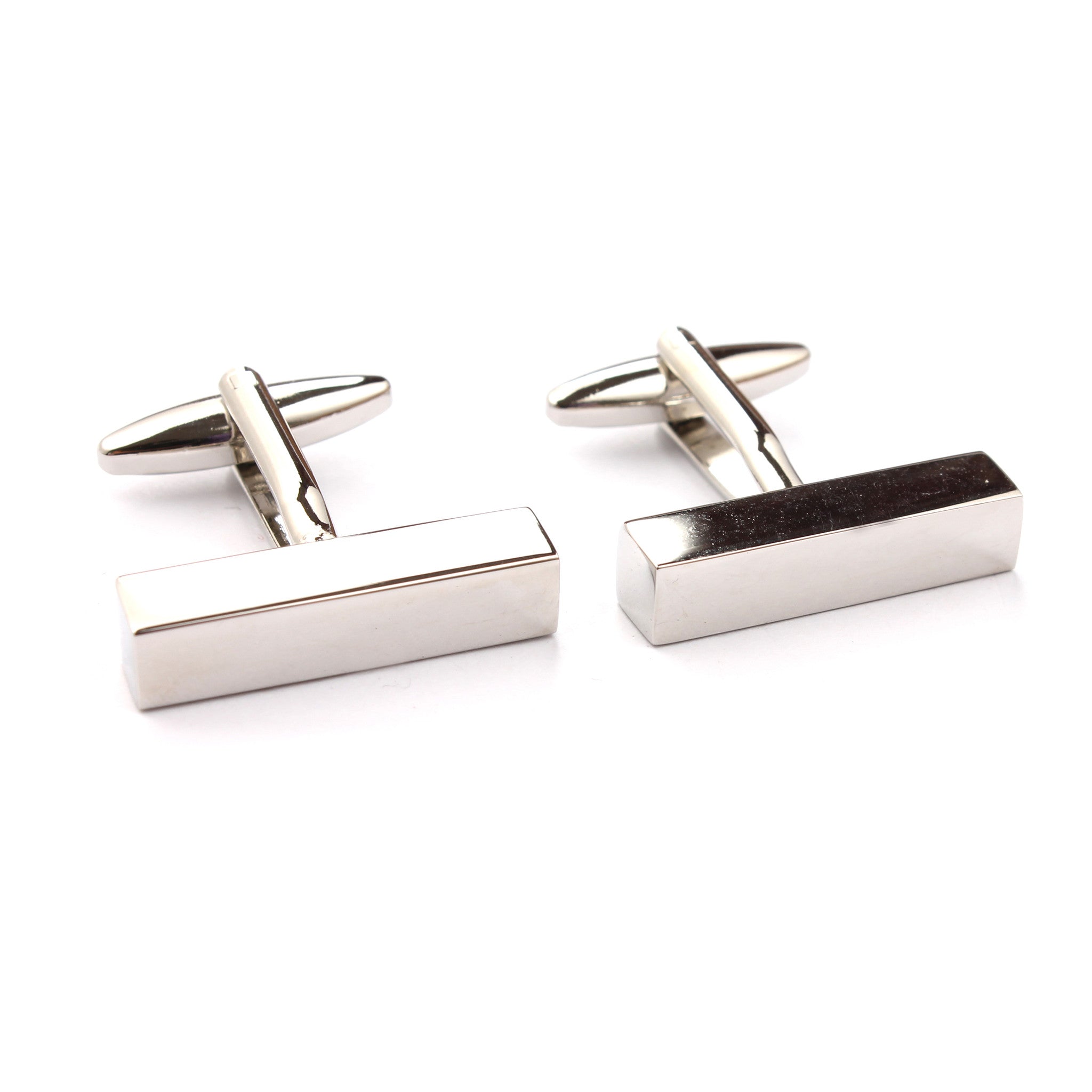 Silver Cuboid Cufflinks