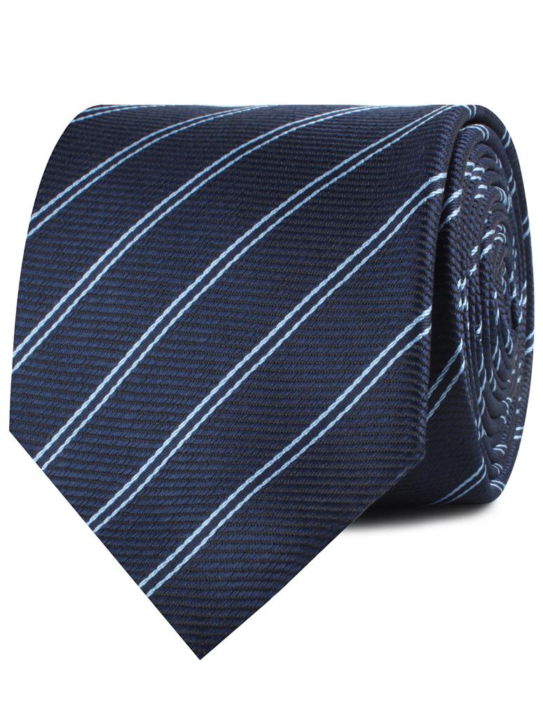 Brooklyn Navy Blue Striped Necktie