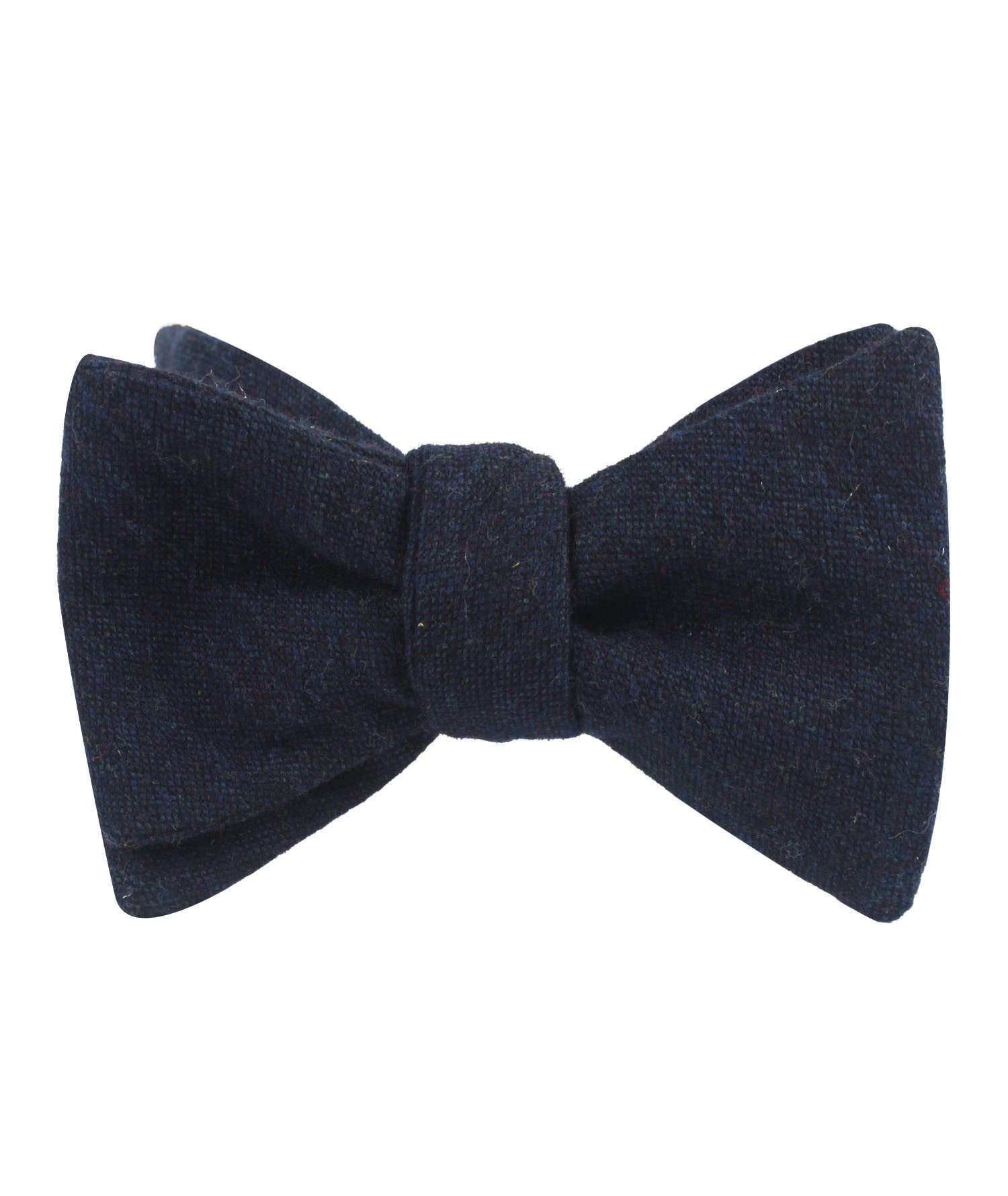 Deep Blue Cotswold Wool Self Bow Tie