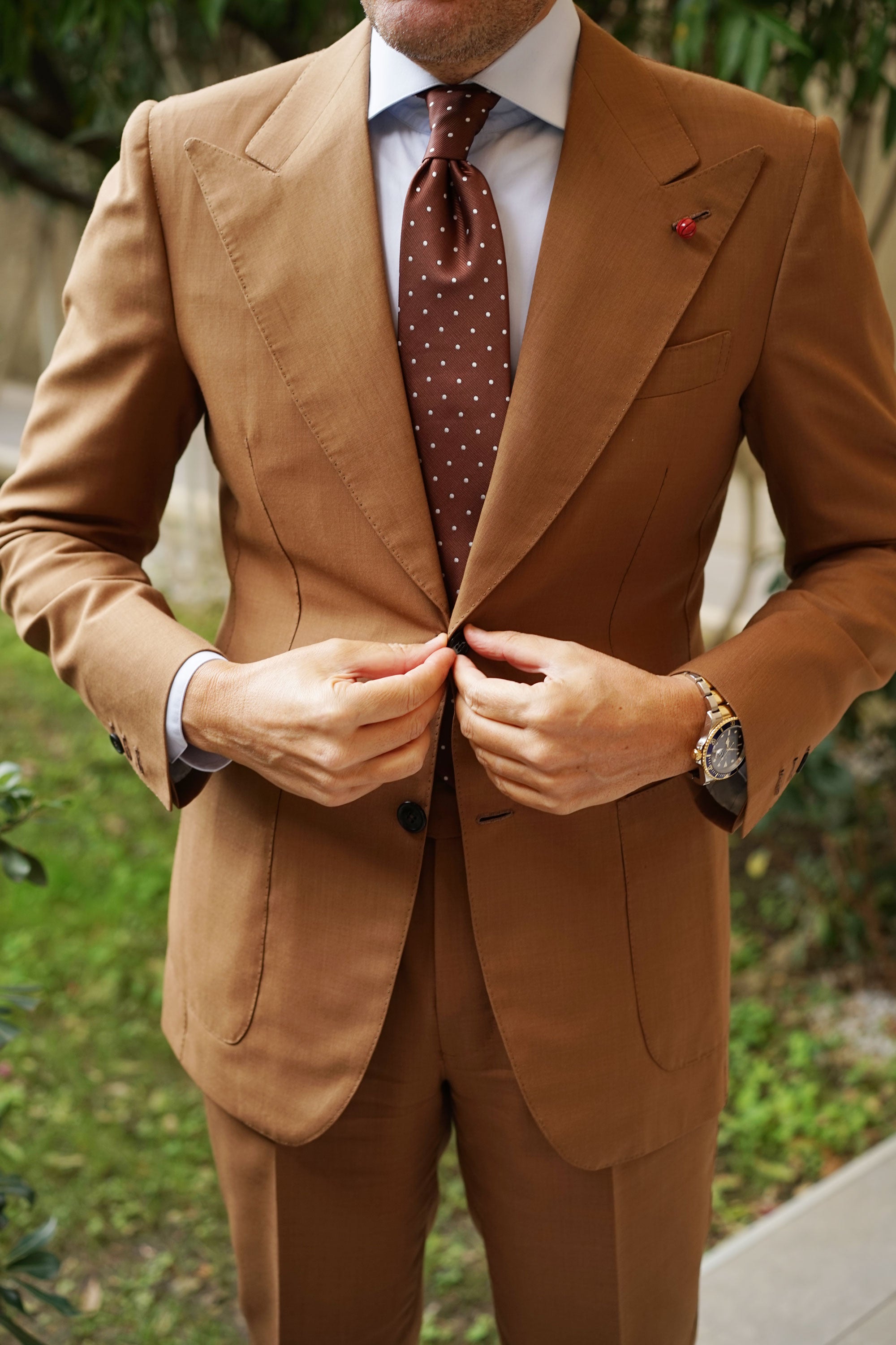 Red Basketball Lapel Pin