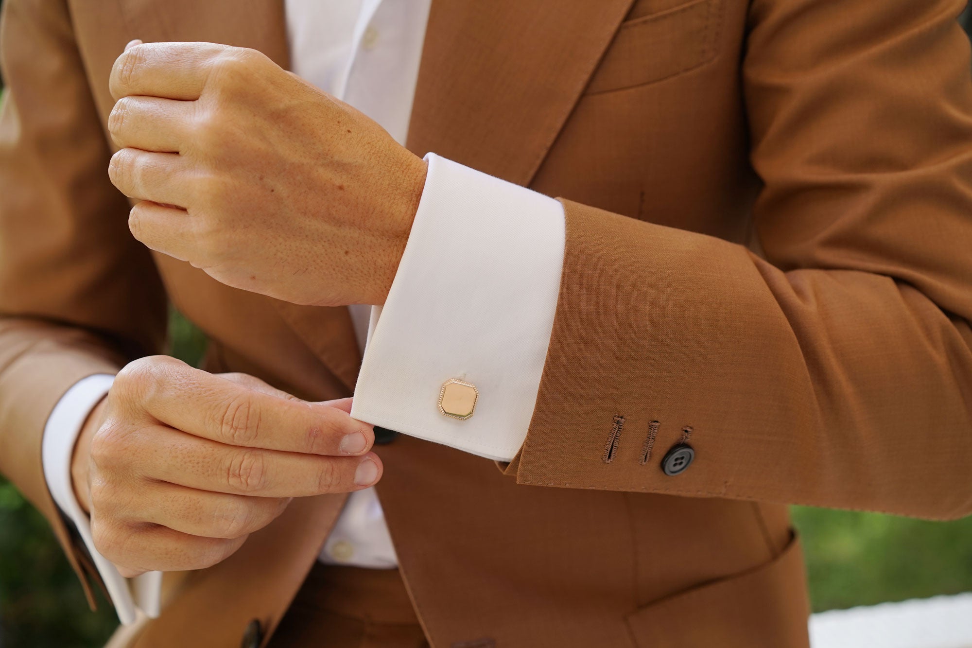 Alekos Fassianos Rose Gold Cufflinks