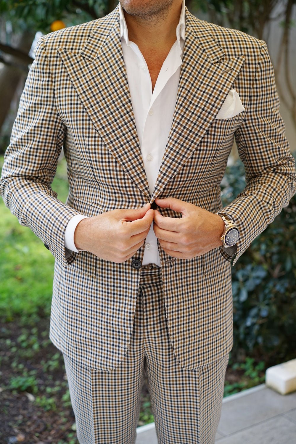 Ivory Crisp Twill Pocket Square