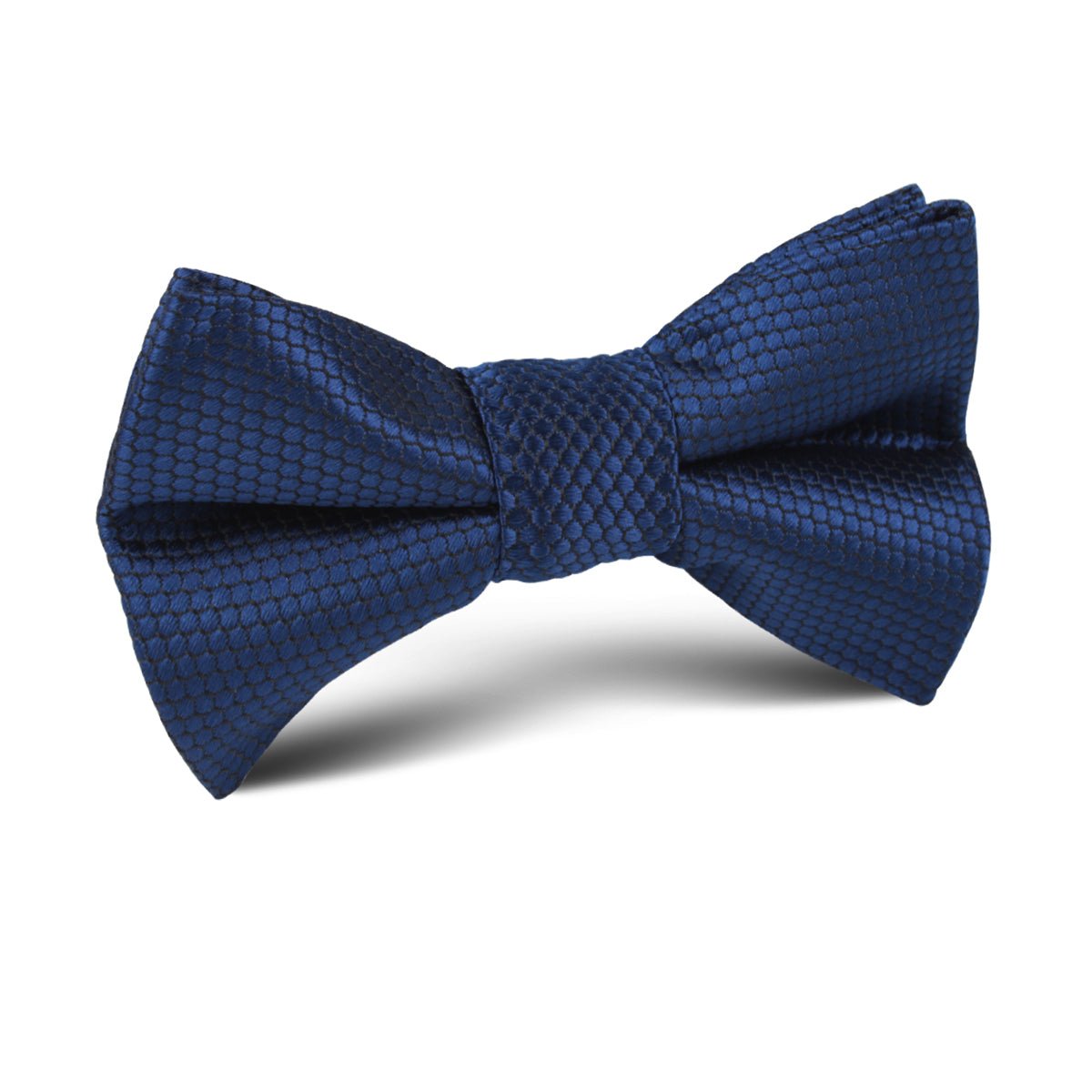 Indigo Navy Honeycomb Kids Bow Tie