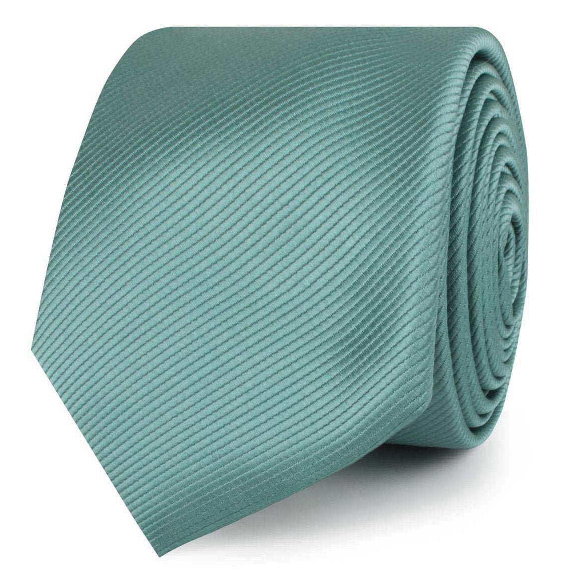 Viridian Green Twill Skinny Tie