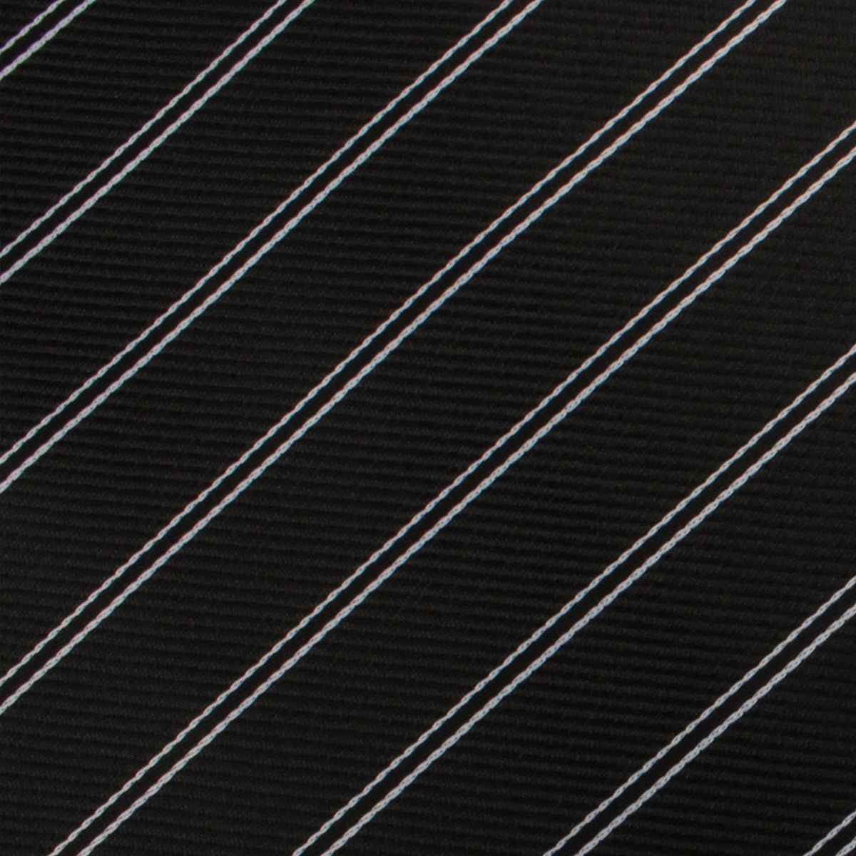 Boston Black Striped Pocket Square