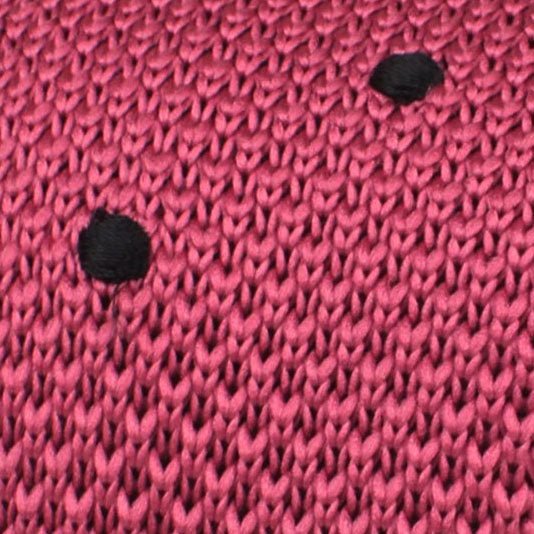 Brizo Pink Polka Dot Knitted Tie