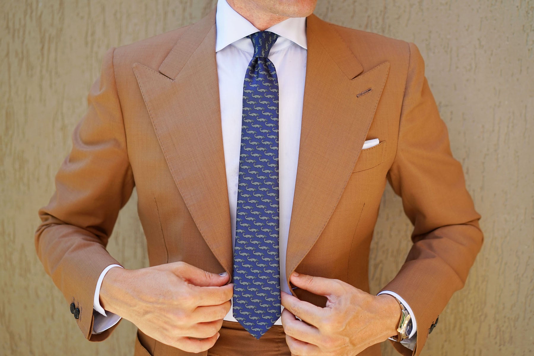 Blue Crocodile Dundee Skinny Tie