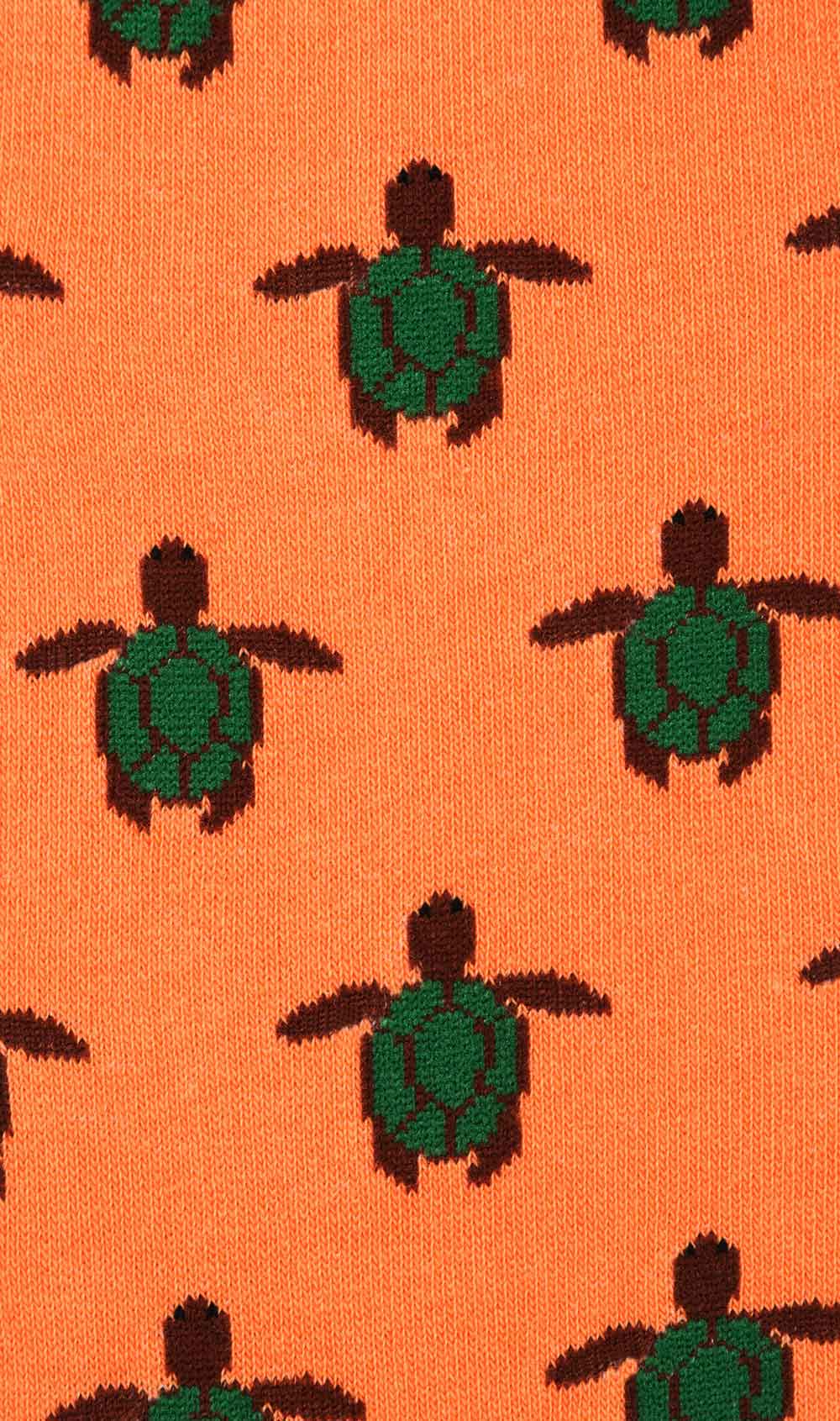 Orange Turtle Socks