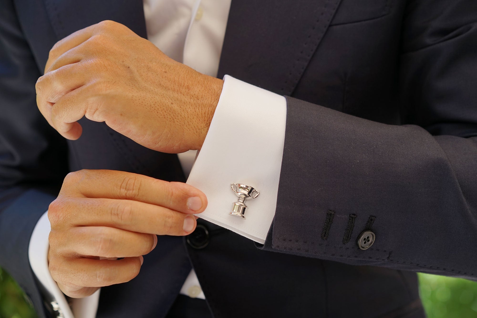 Wimbledon Tennis Cup Cufflinks