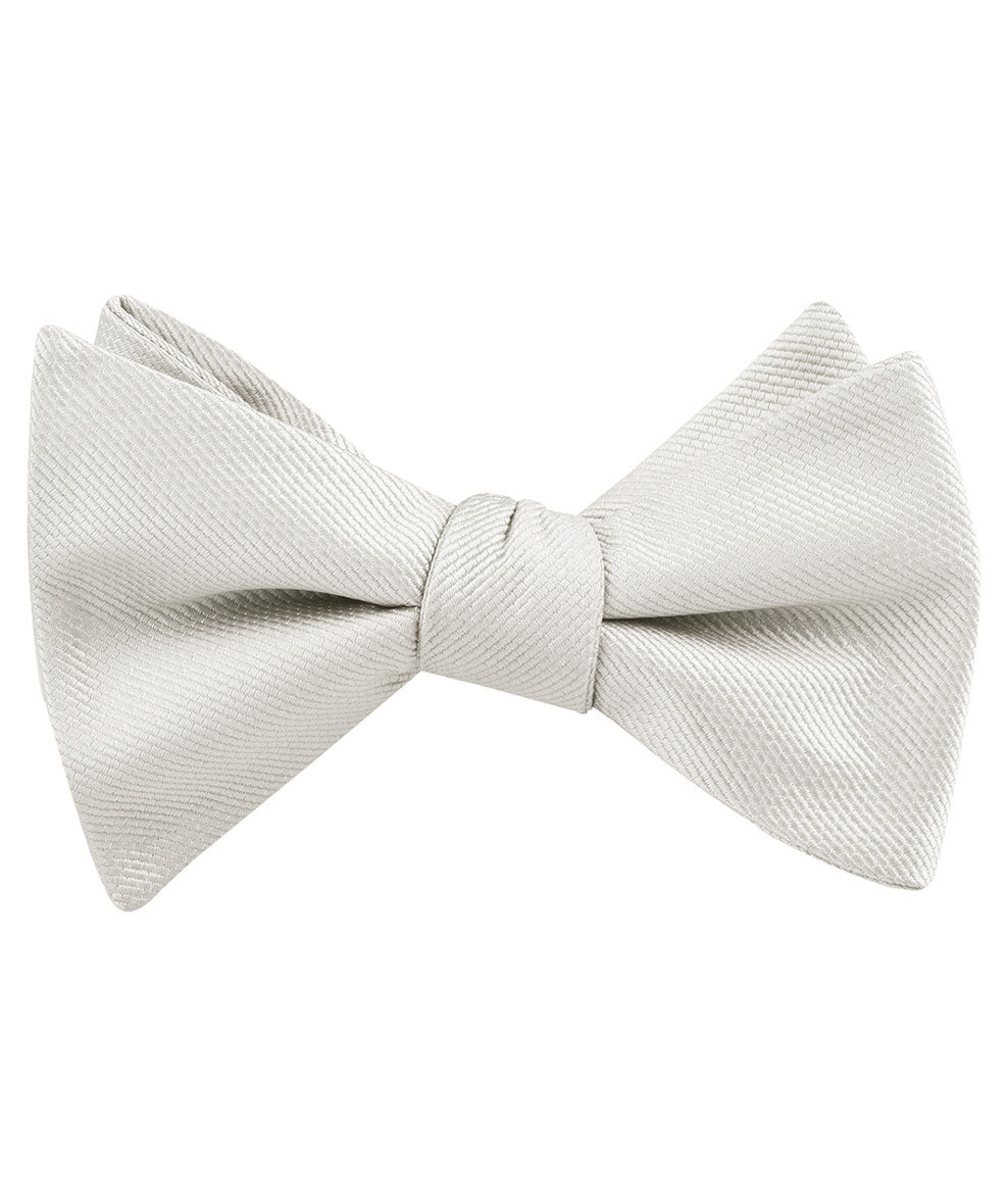 Sterling Silver Mist Weave Self Bow Tie