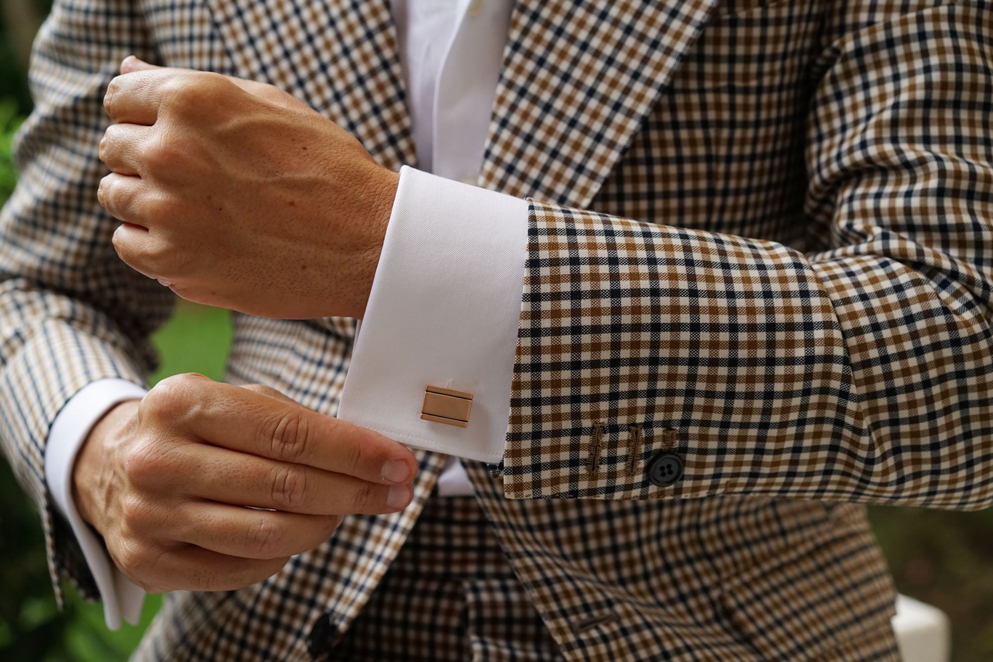 Bateman Rose Gold Cufflinks