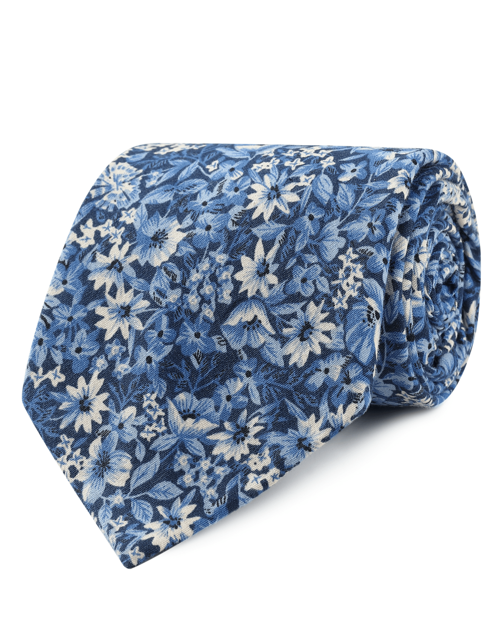 Arctic Azure Floral Tie