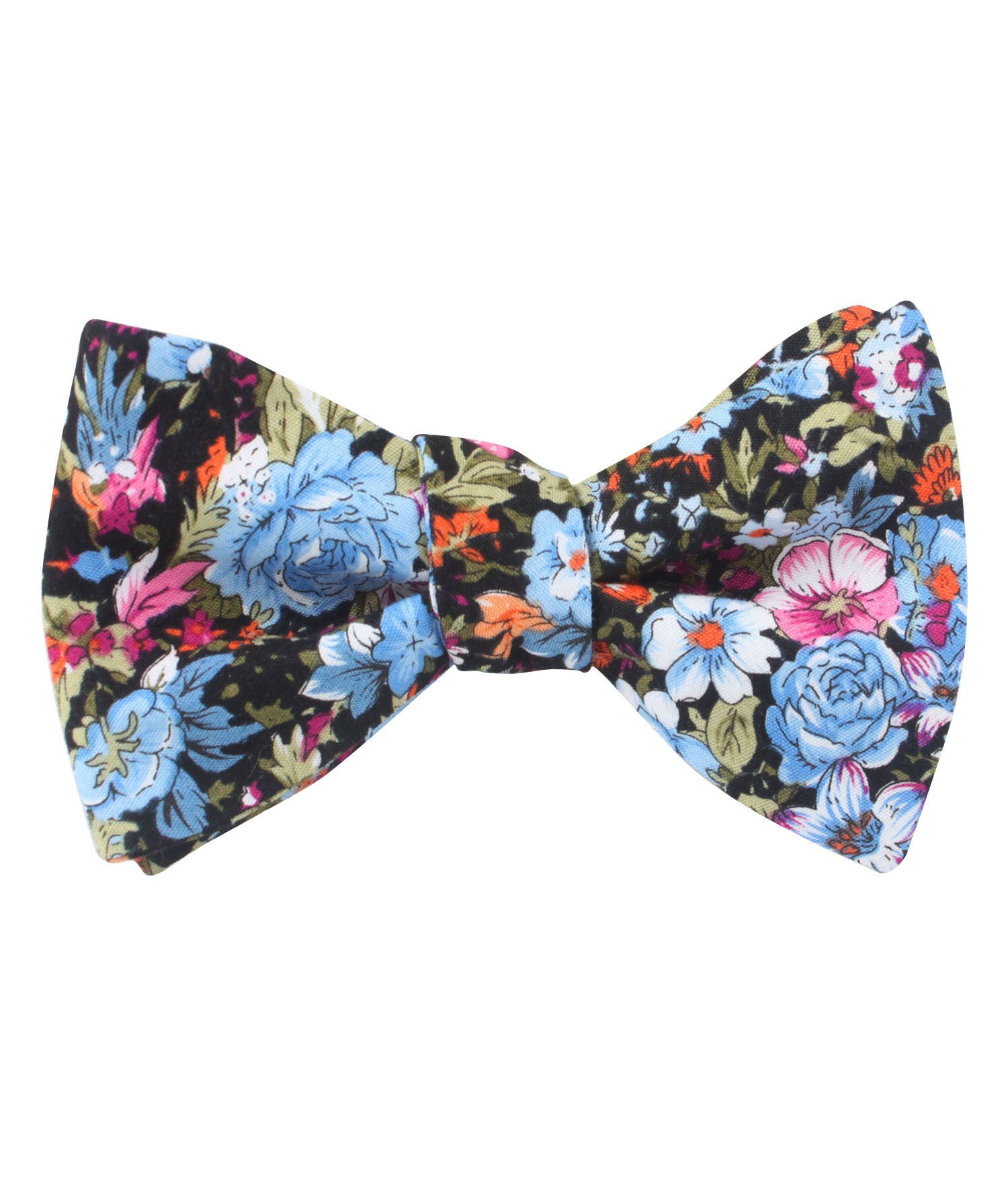 Scoglio D'Africa Violet Floral Self Bow Tie