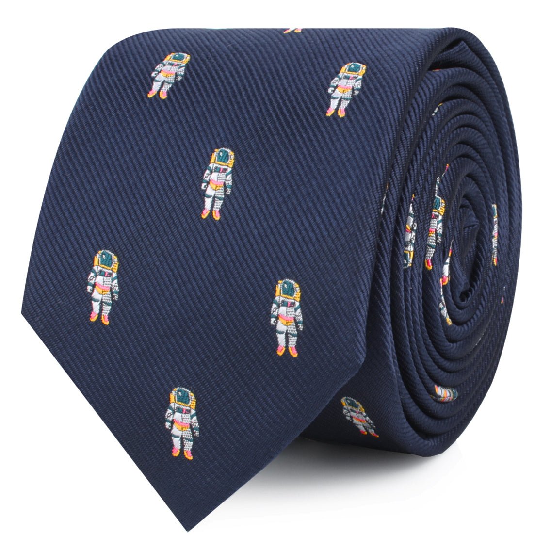 Man on the Moon Space Suit Skinny Tie